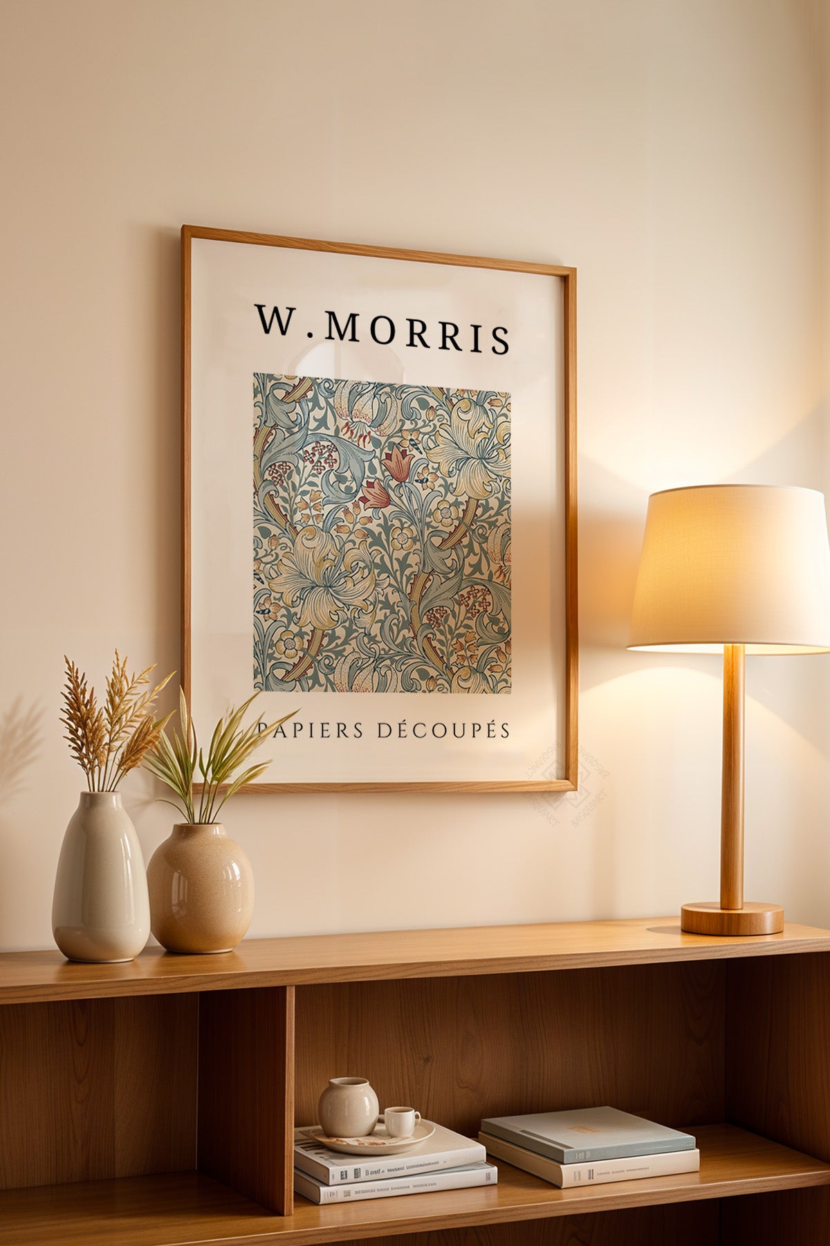 William Morris Serisi Ahşap Çerçeveli Poster, Tablo Duvar Dekoru No:18