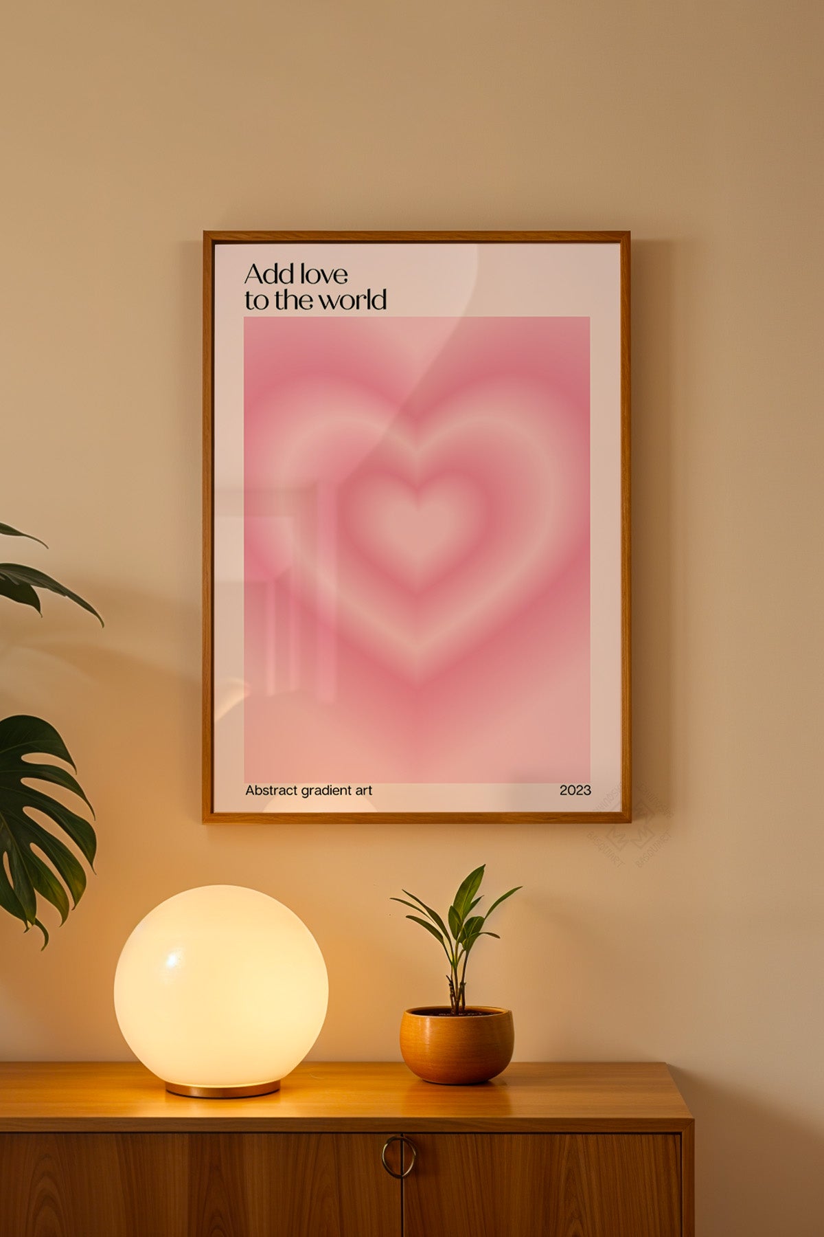 Aura Serisi Ahşap Çerçeveli Poster, Tablo No:126