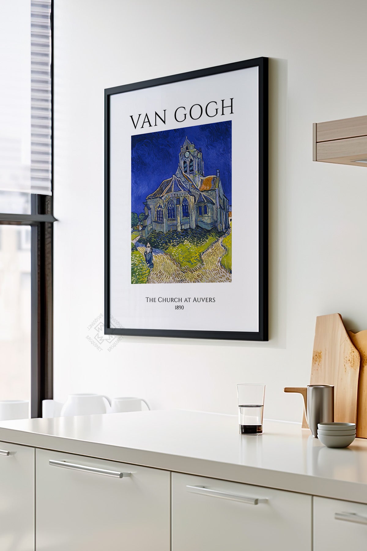 Vincent Van Gogh Serisi Siyah Çerçeveli Poster, Tablo Duvar Dekoru No:12