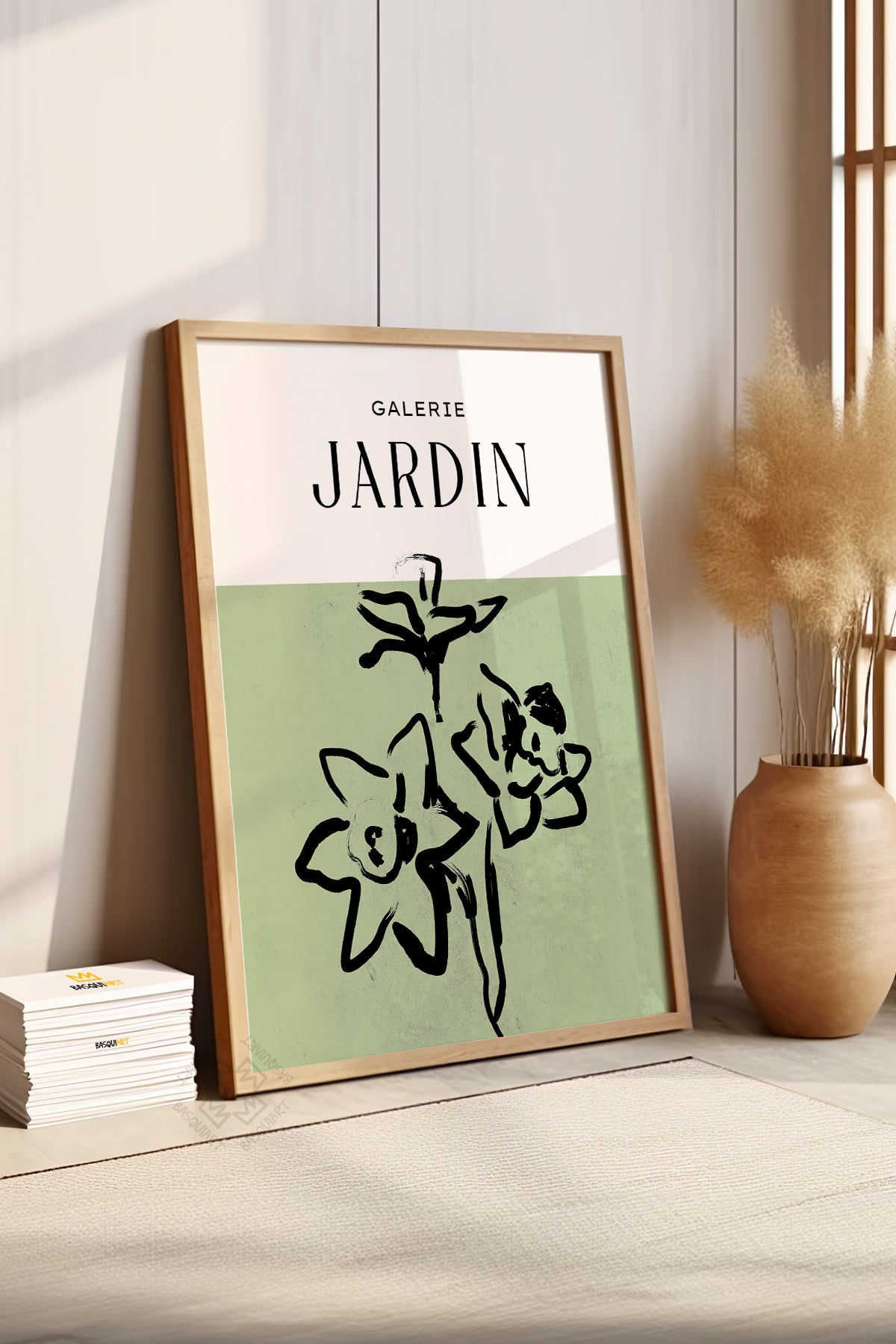 Bohemian Serisi Ahşap Çerçeveli Poster, Tablo No:53
