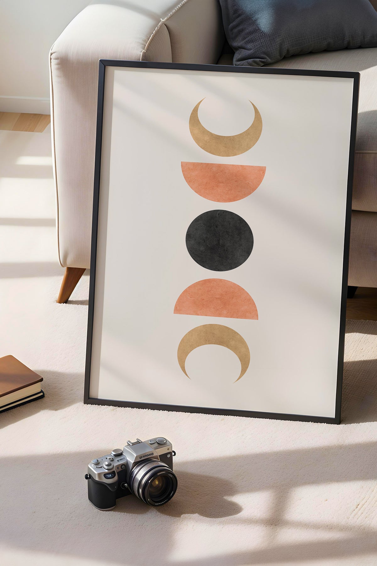 Bohemian Serisi Siyah Çerçeveli Poster, Tablo No:13