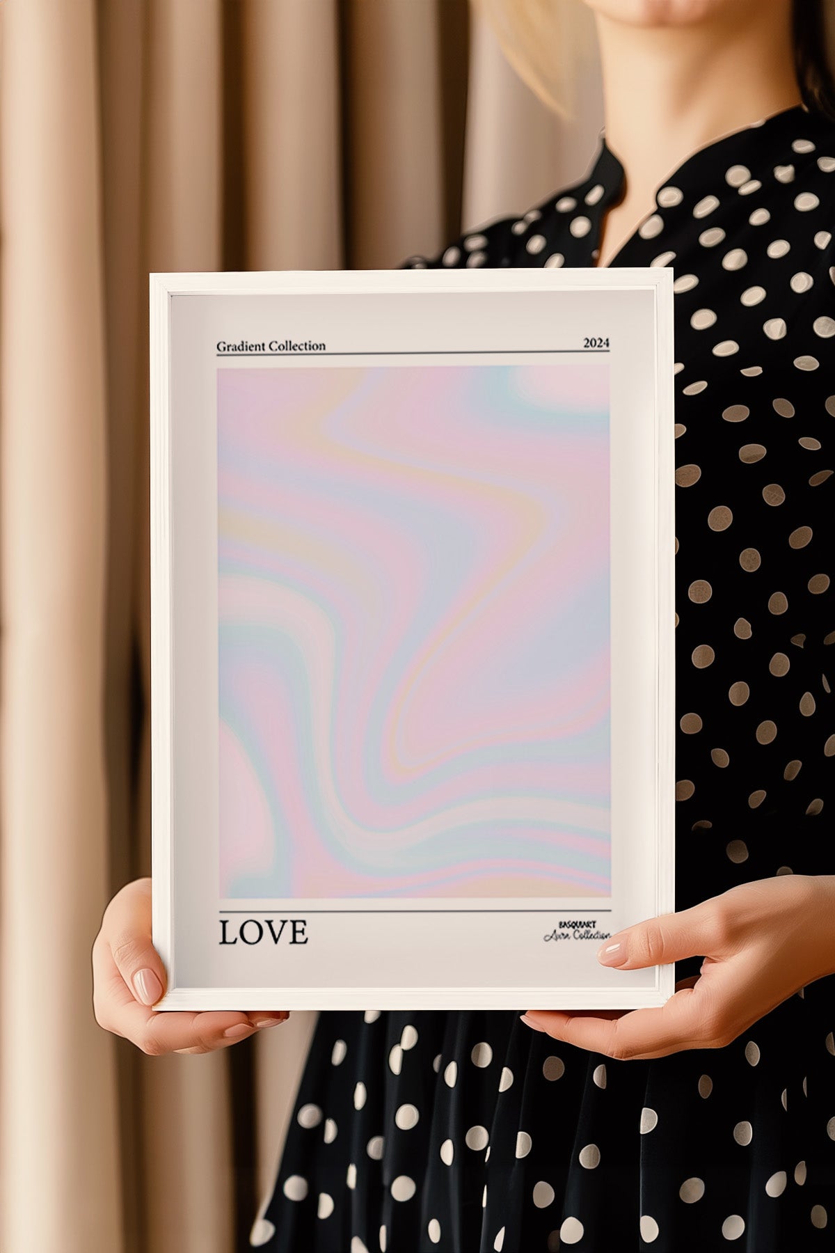 Aura Serisi Beyaz Çerçeveli Poster, Tablo No:43