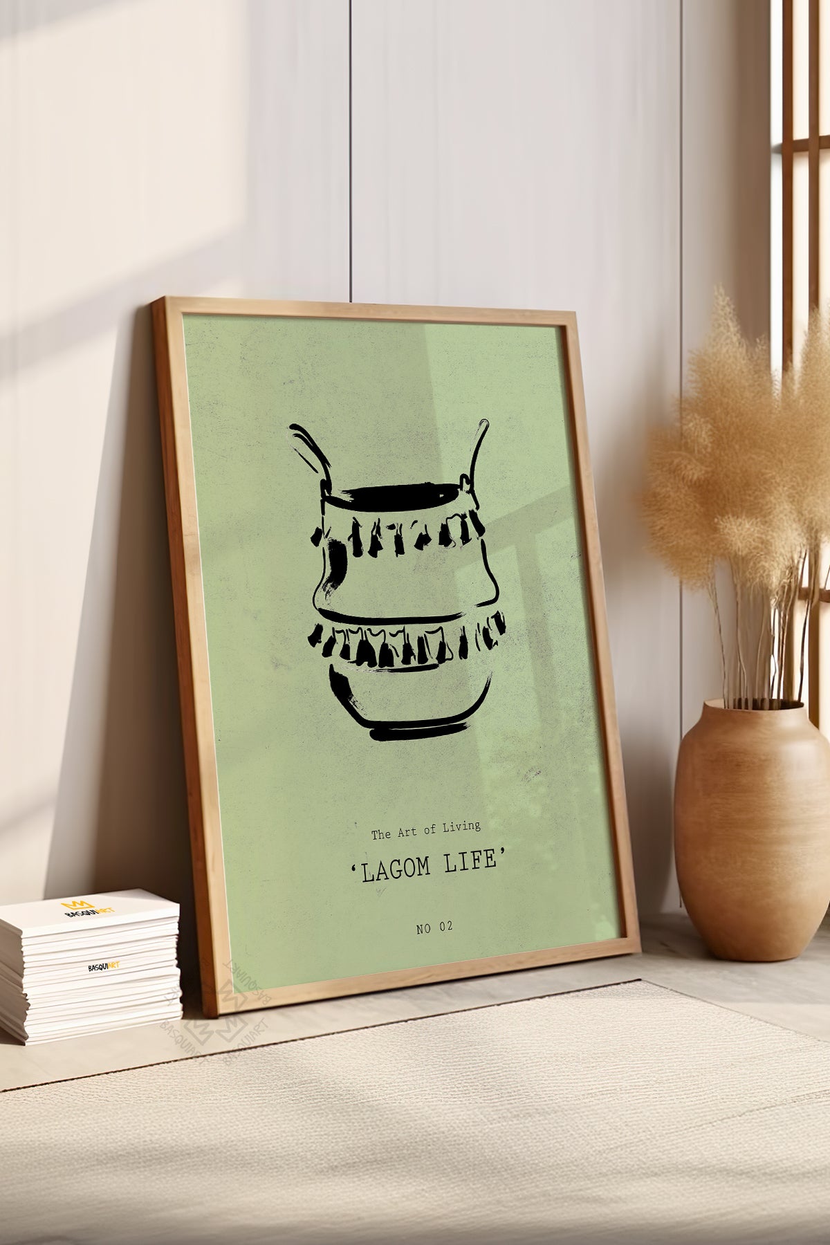 Bohemian Serisi Ahşap Çerçeveli Poster, Tablo No:65