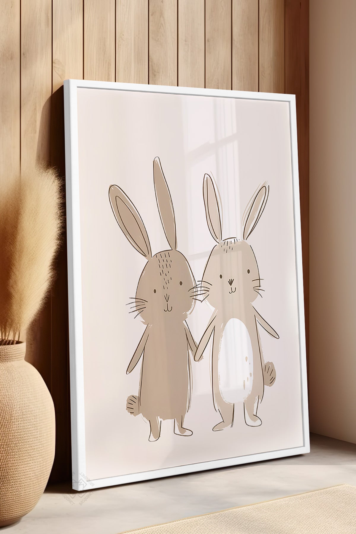 Çocuk Odası, Bebek Odası Beyaz Çerçeveli Poster, Tablo No:82