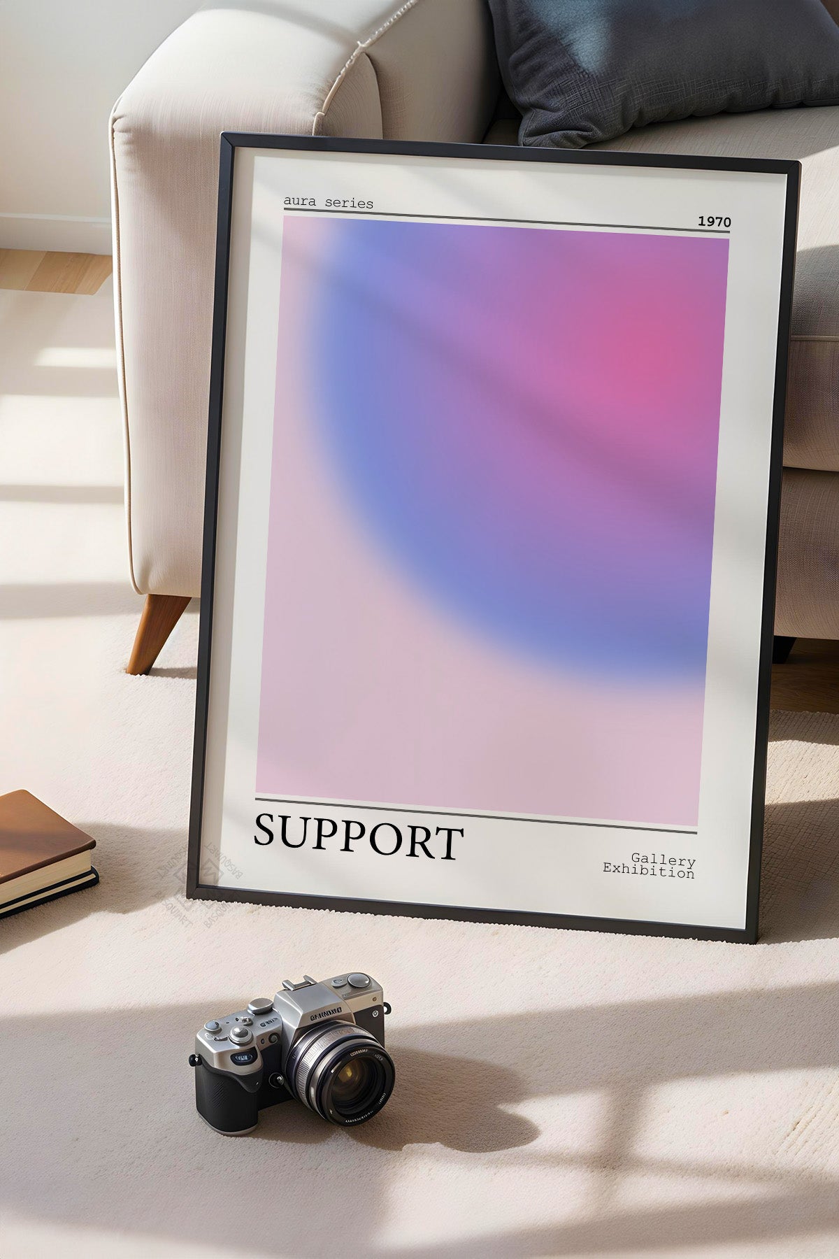 Aura Serisi Siyah Çerçeveli Poster, Tablo No:65
