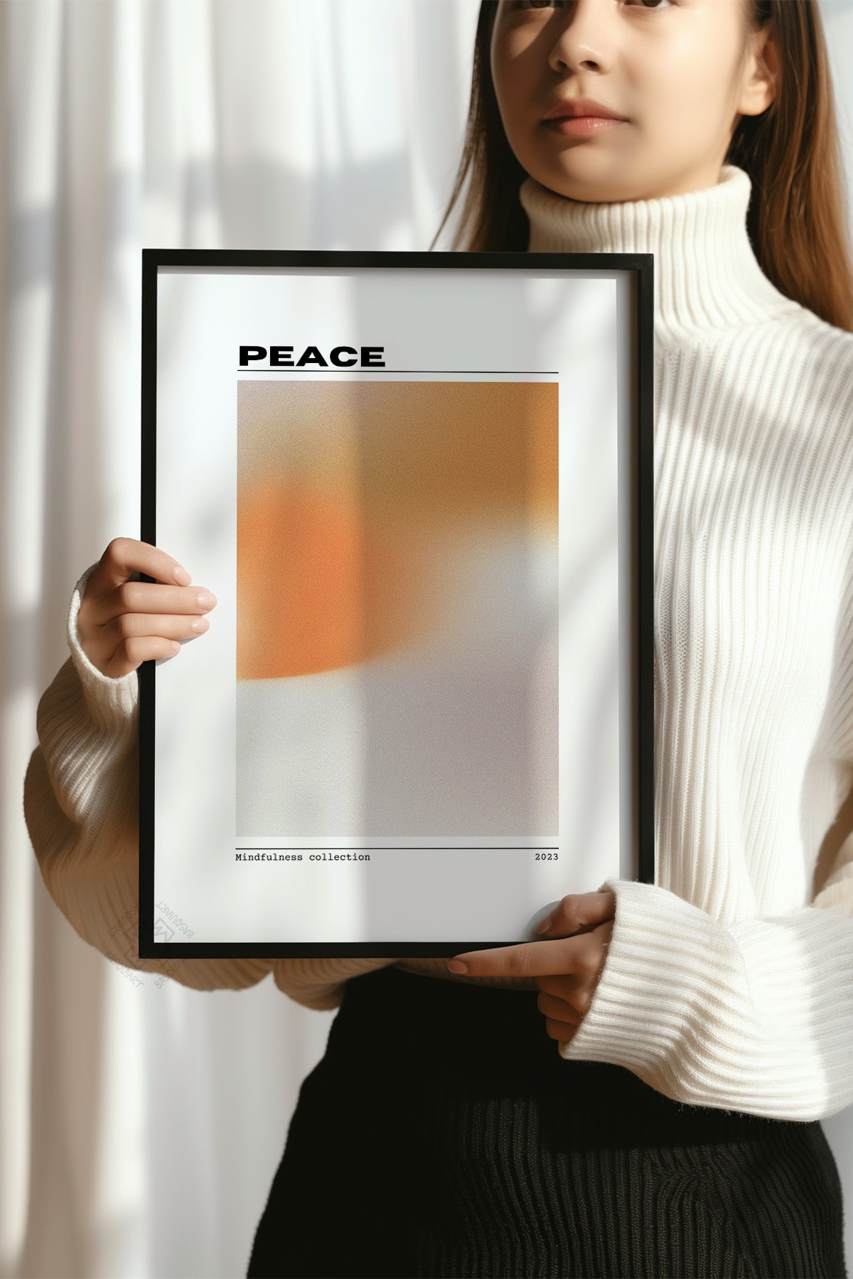 Aura Serisi Siyah Çerçeveli Poster, Tablo No:129