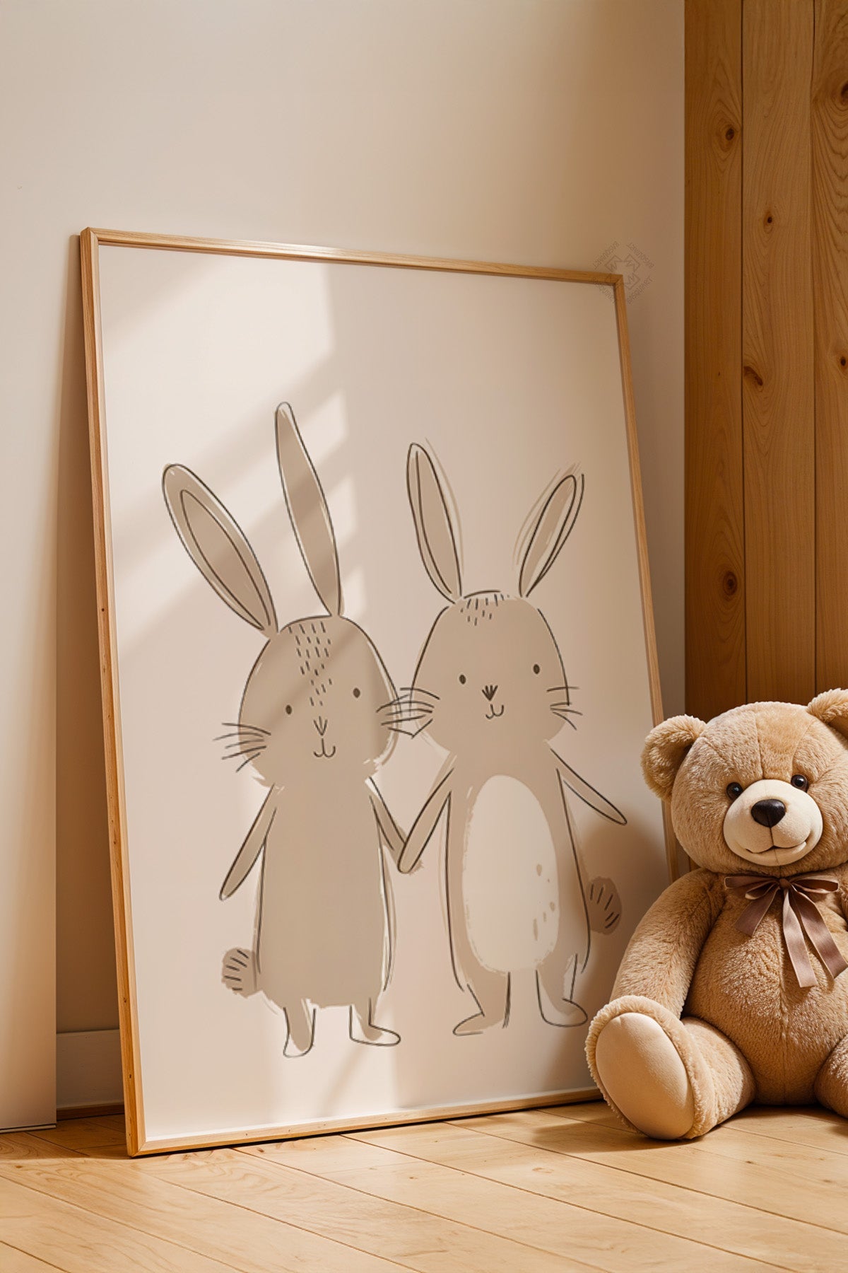 Çocuk Odası, Bebek Odası Ahşap Çerçeveli Poster, Tablo No:82