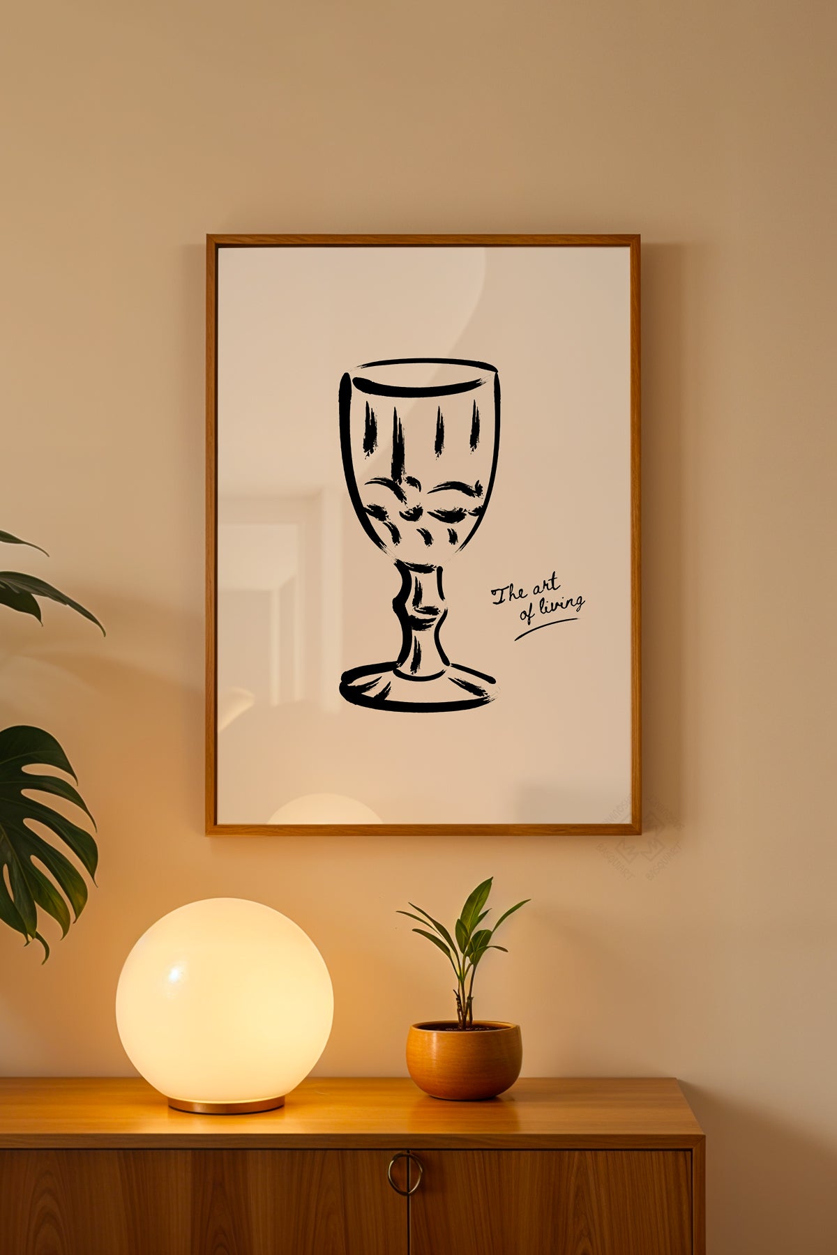 Bohemian Serisi Ahşap Çerçeveli Poster, Tablo No:73