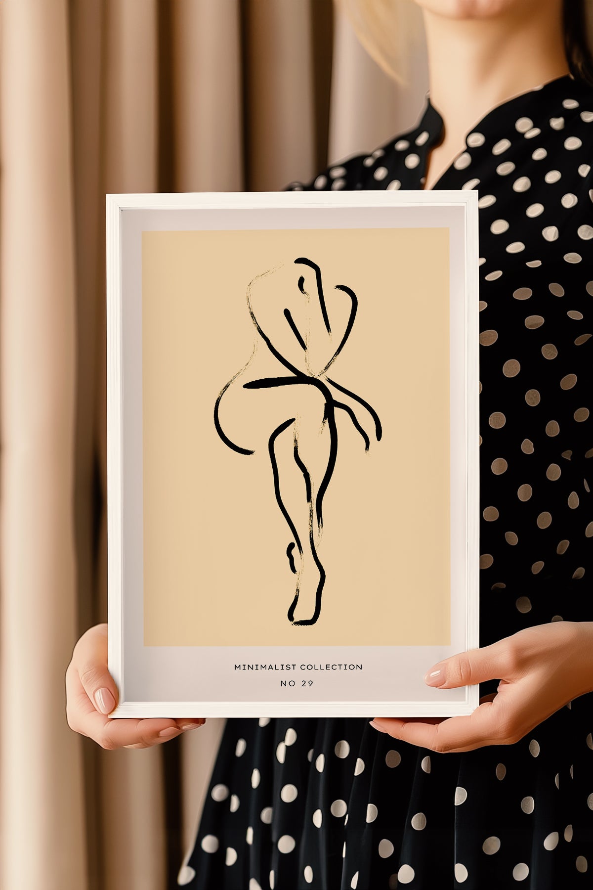 Bohemian Serisi Beyaz Çerçeveli Poster, Tablo No:85