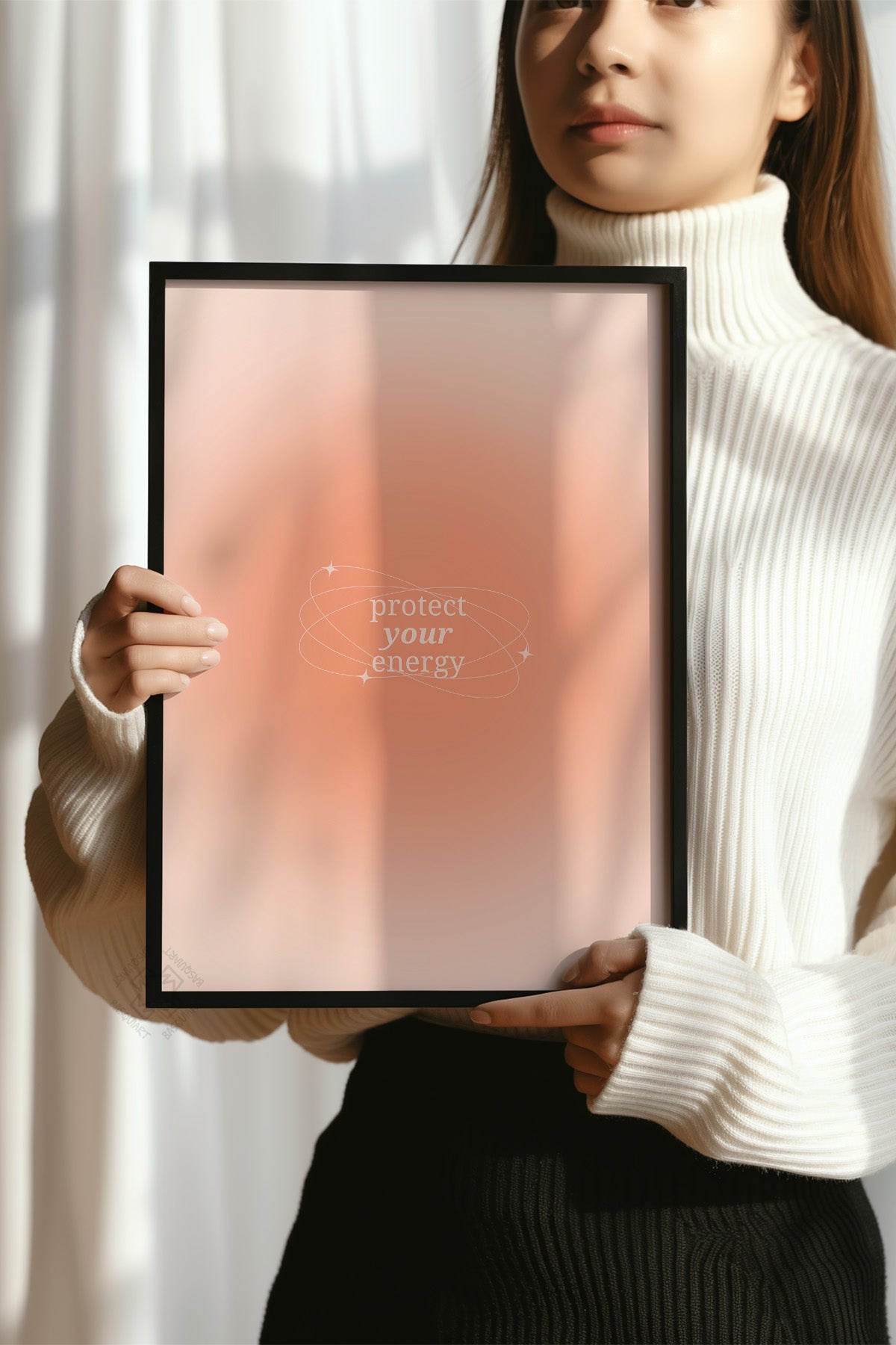 Aura Serisi Siyah Çerçeveli Poster, Tablo No:170