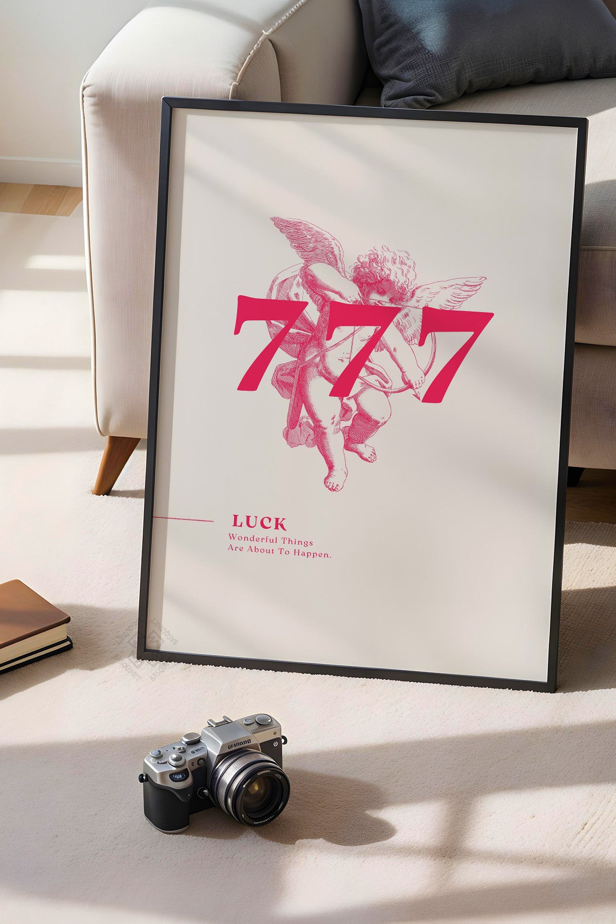 Lucky You Serisi Siyah Çerçeveli Poster, Tablo Duvar Dekoru No:87