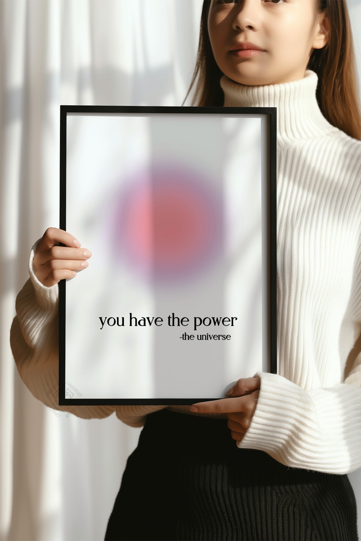 Aura Serisi Siyah Çerçeveli Poster, Tablo No:91