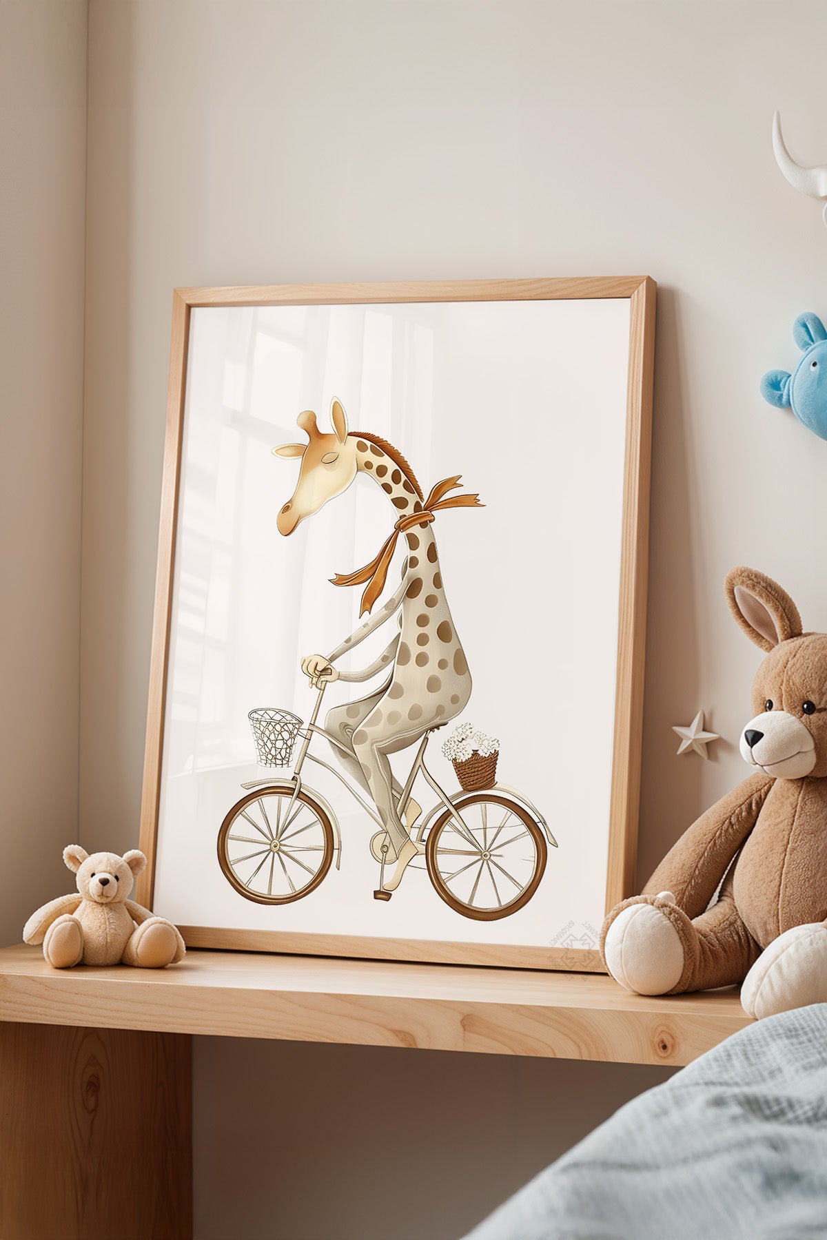 Çocuk Odası, Bebek Odası Ahşap Çerçeveli Poster, Tablo No:83