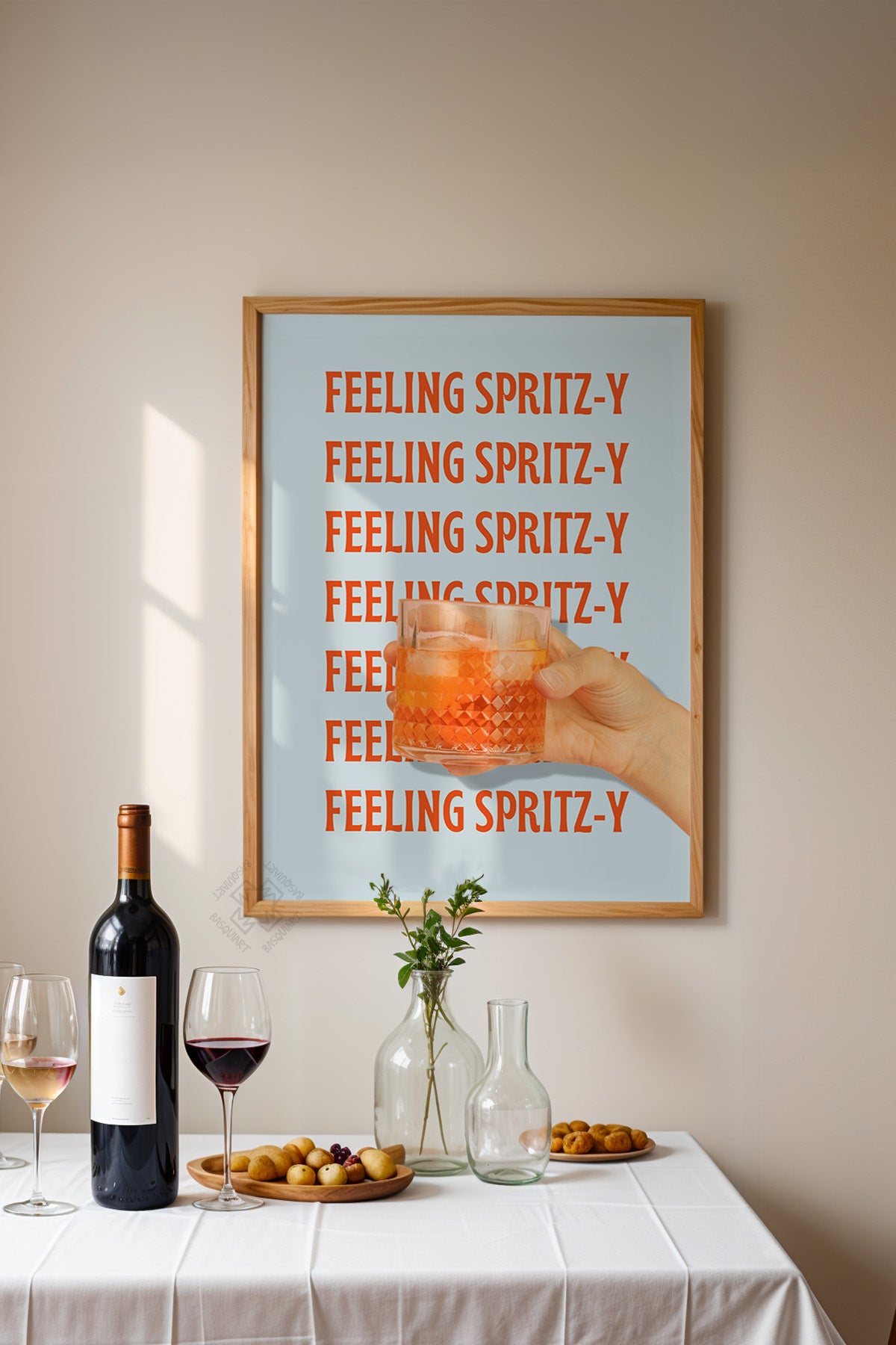 Kokteyl Serisi Ahşap Çerçeveli Poster, Tablo, Cafe, Restoran, Mutfak Duvar Dekoru No:32