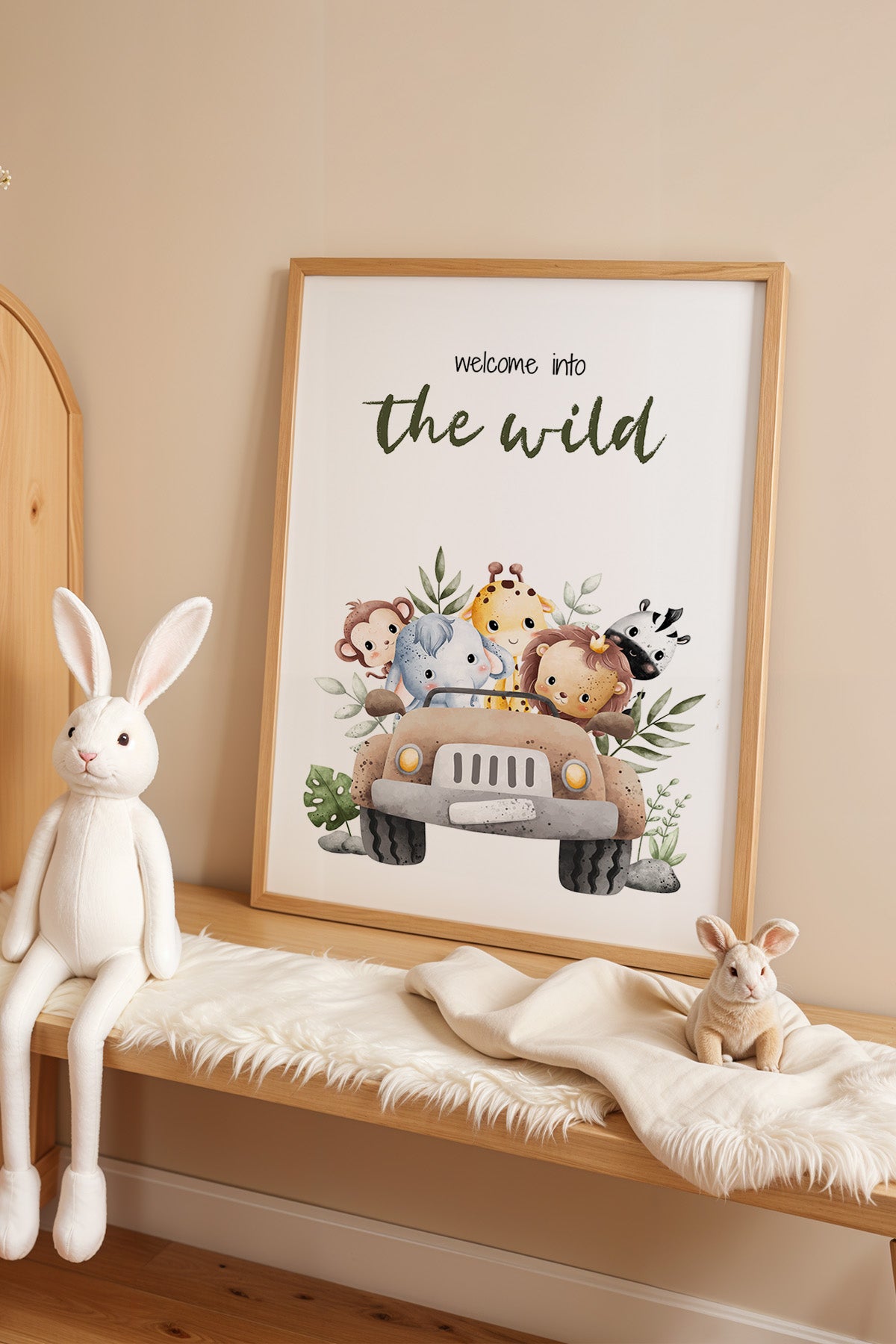 Çocuk Odası, Bebek Odası Ahşap Çerçeveli Poster, Tablo No:22