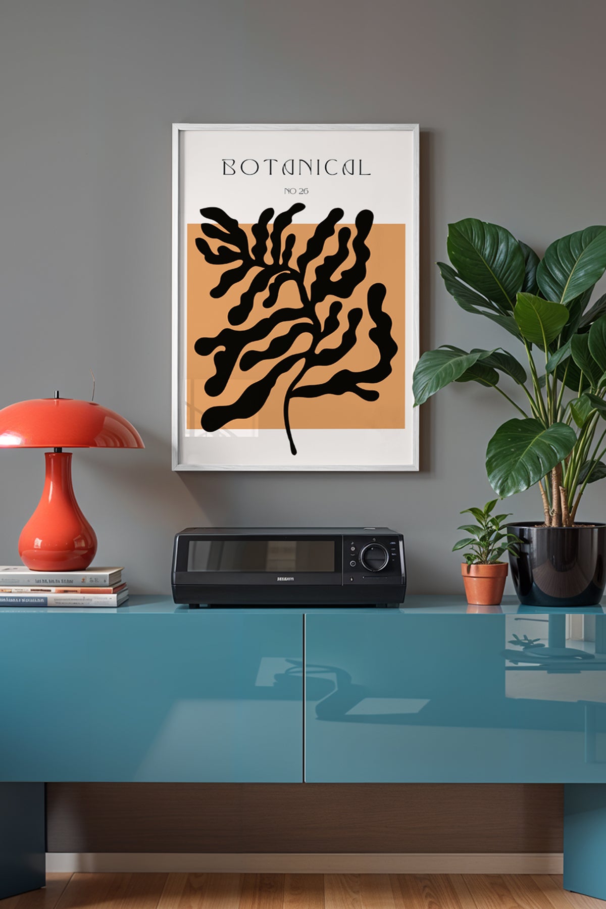 Bohemian Serisi Beyaz Çerçeveli Poster, Tablo No:126