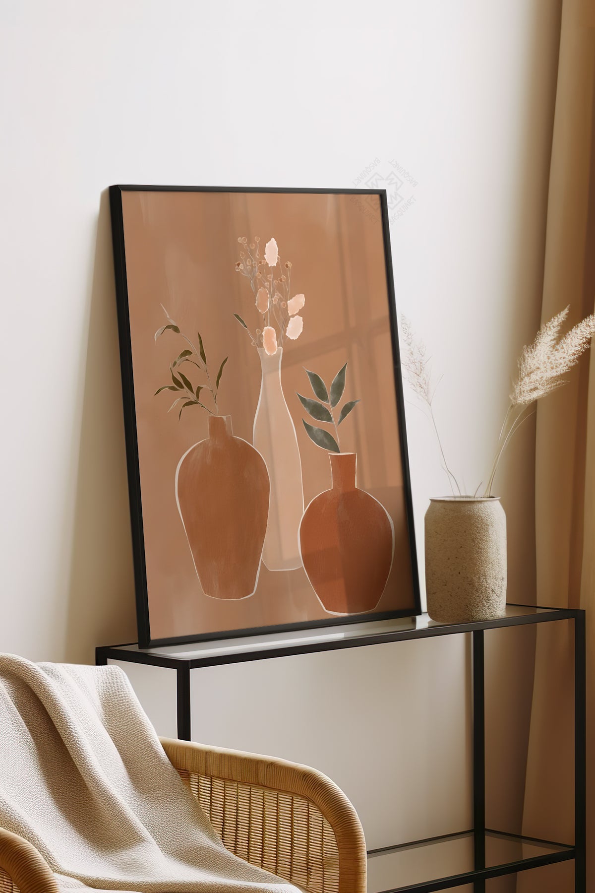 Bohemian Serisi Siyah Çerçeveli Poster, Tablo No:35