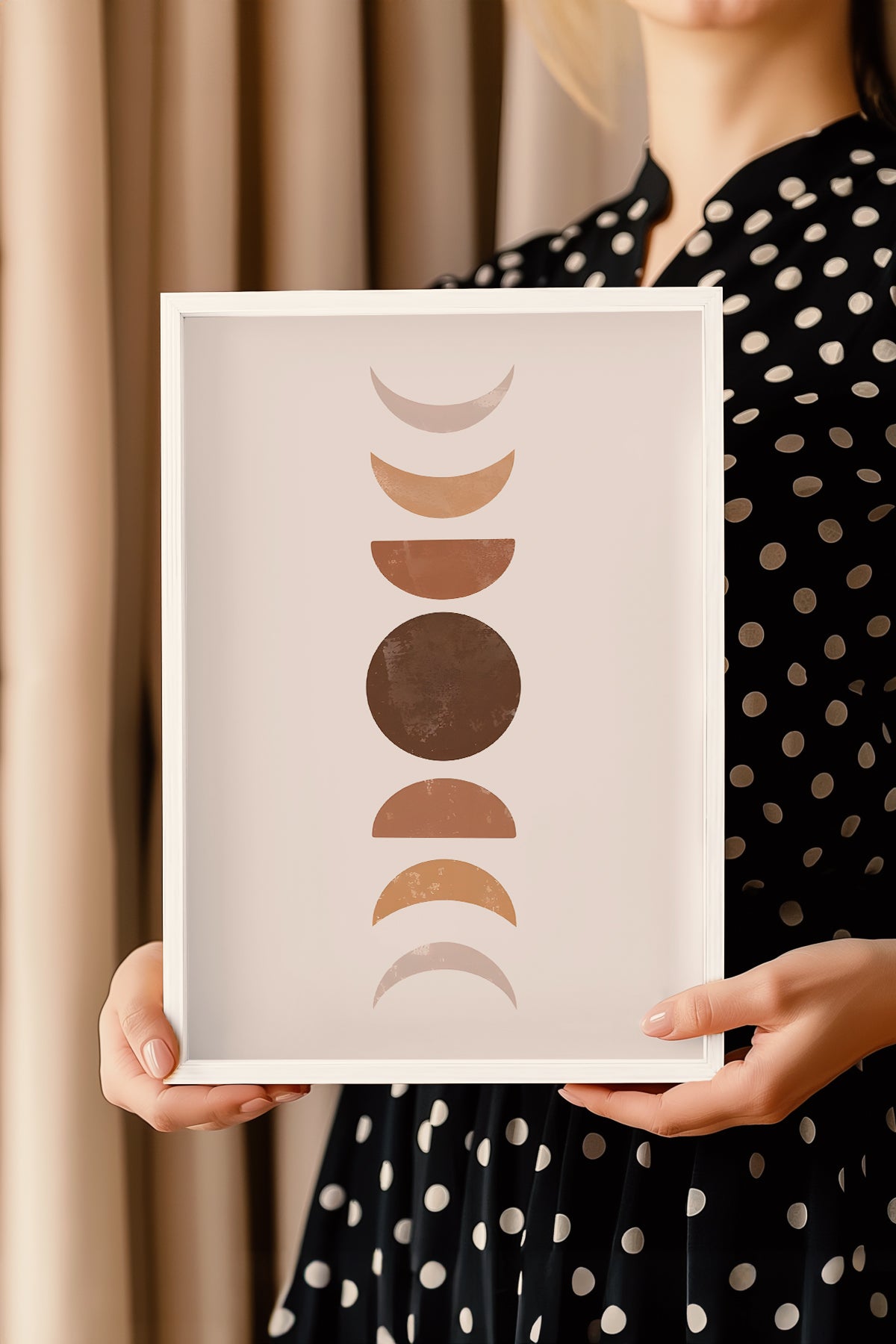 Bohemian Serisi Beyaz Çerçeveli Poster, Tablo No:29