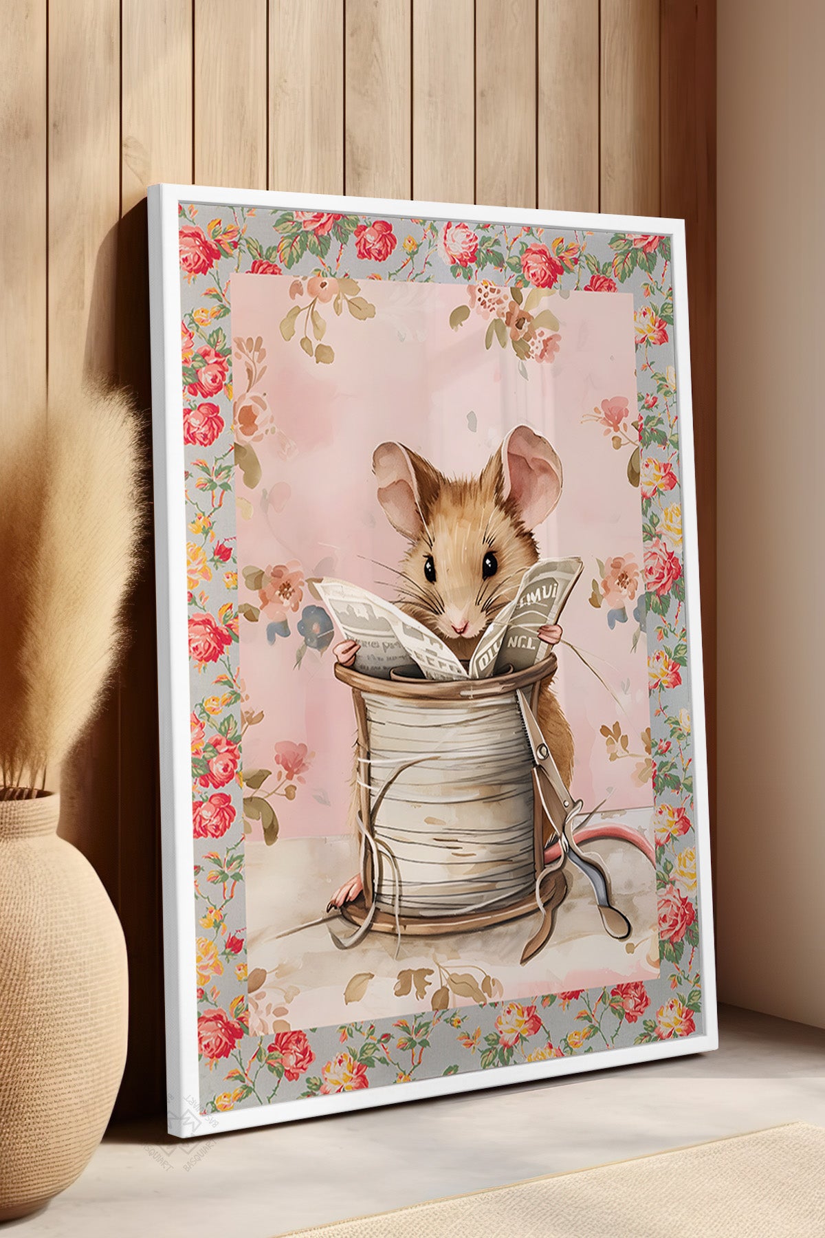 Çocuk Odası, Bebek Odası Beyaz Çerçeveli Poster, Tablo No:66