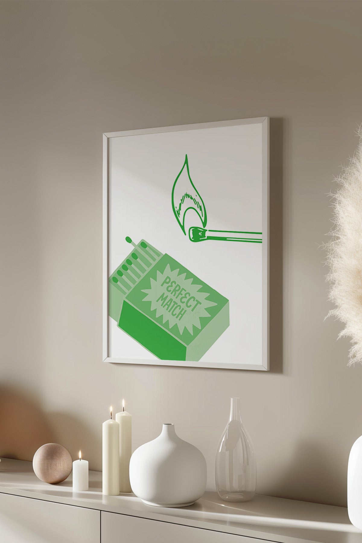 Lucky You Serisi Beyaz Çerçeveli Poster, Tablo Duvar Dekoru No:129