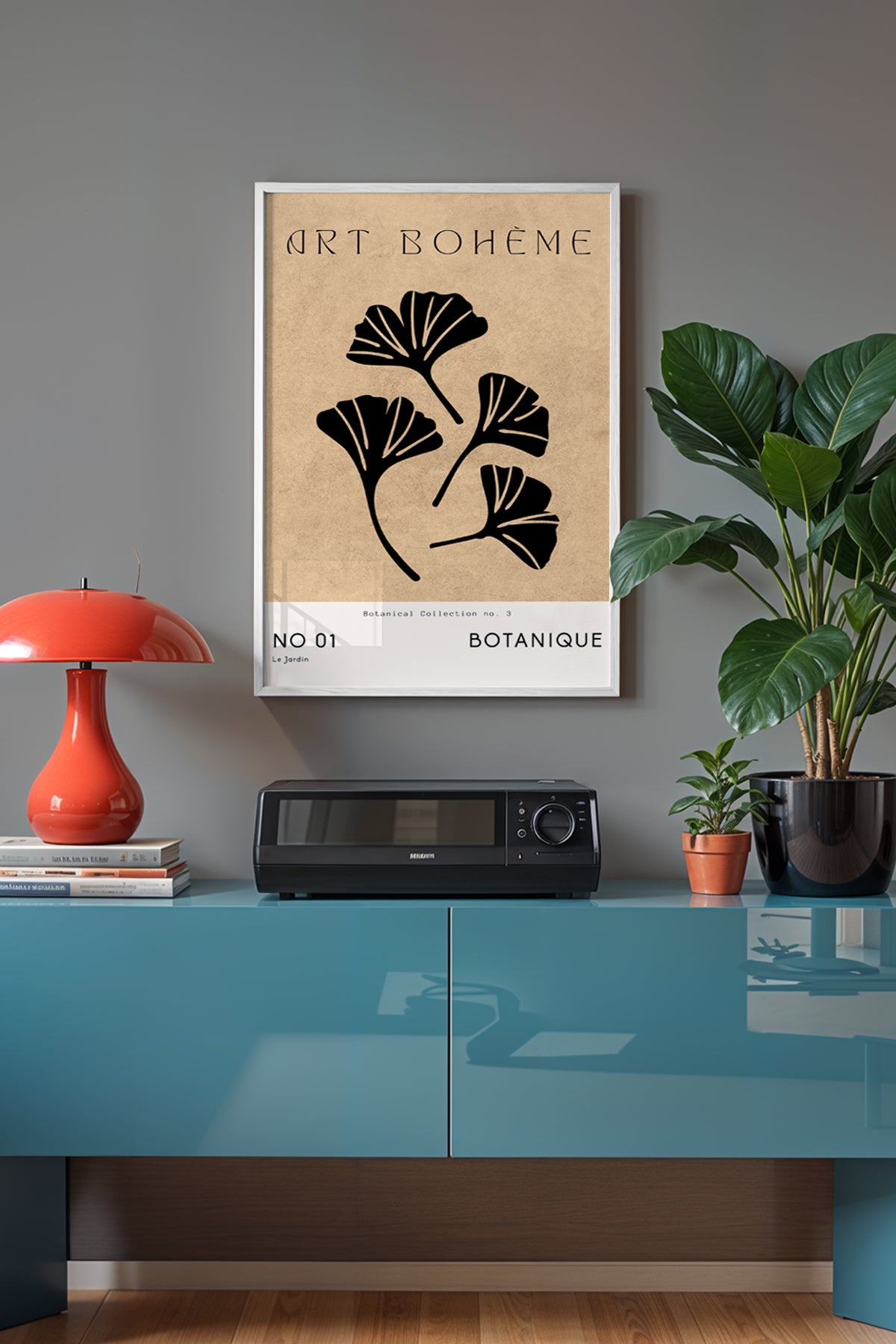 Bohemian Serisi Beyaz Çerçeveli Poster, Tablo No:117
