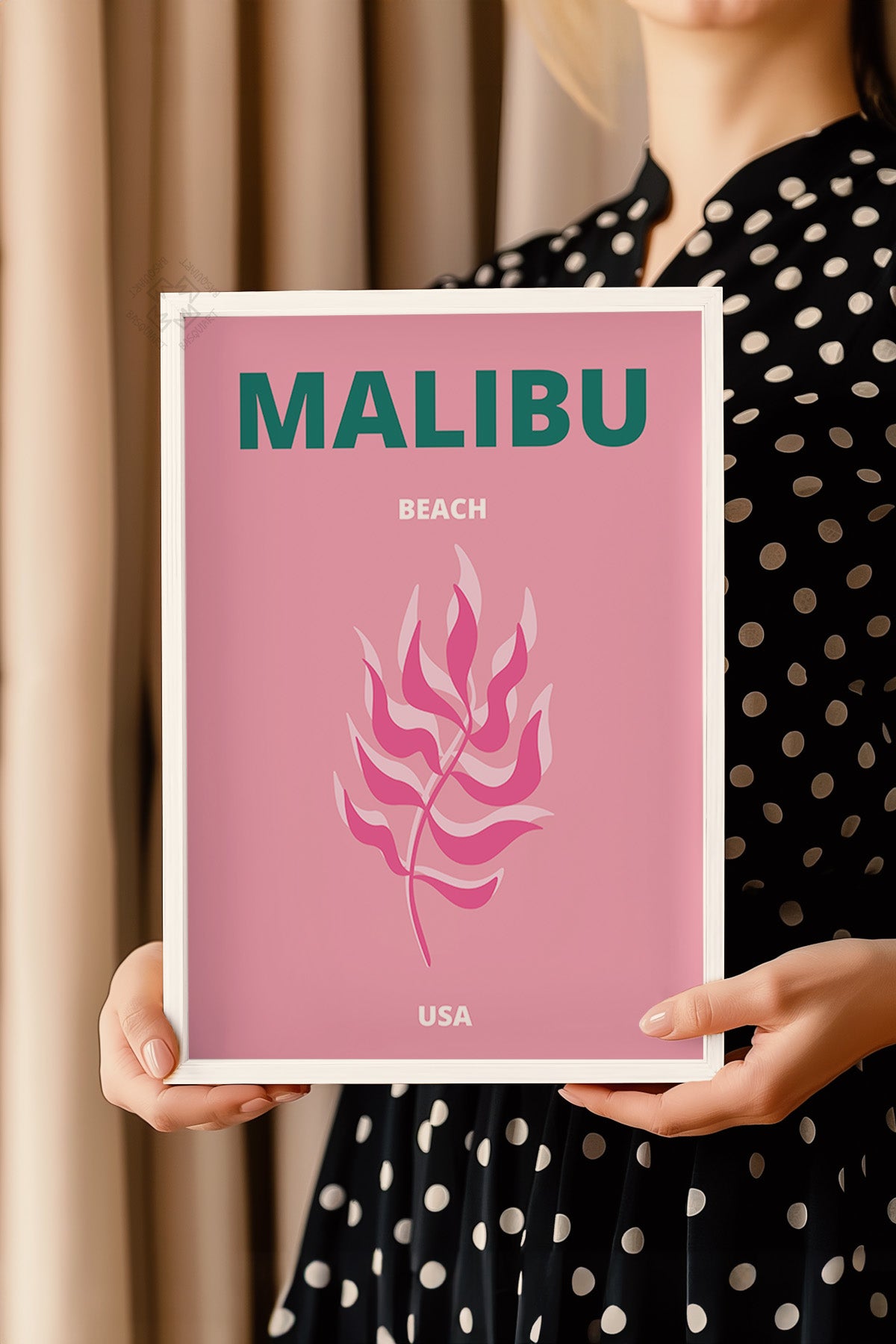 Şehir Serisi Beyaz Çerçeveli Poster, Tablo Duvar Dekoru No:6