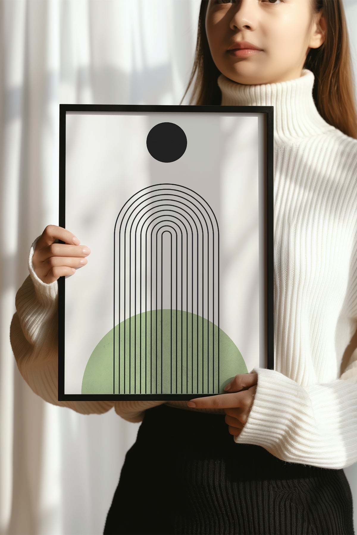 Bohemian Serisi Siyah Çerçeveli Poster, Tablo No:48