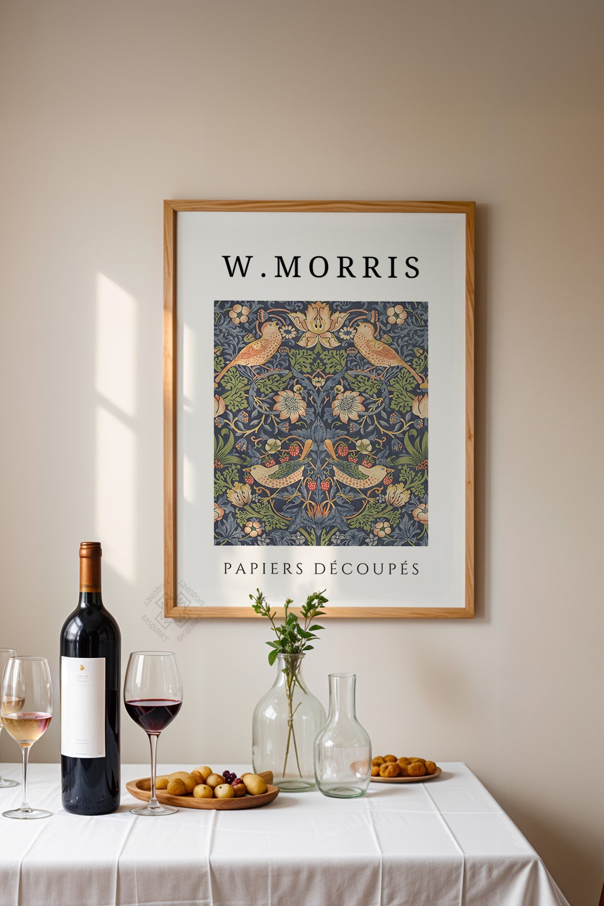 William Morris Serisi Ahşap Çerçeveli Poster, Tablo Duvar Dekoru No:2