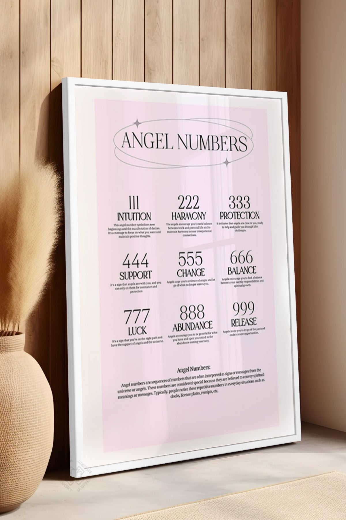 Aura Serisi Beyaz Çerçeveli Poster, Tablo No:66