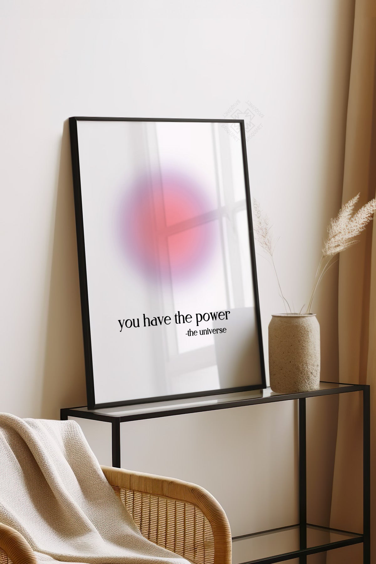 Aura Serisi Siyah Çerçeveli Poster, Tablo No:91