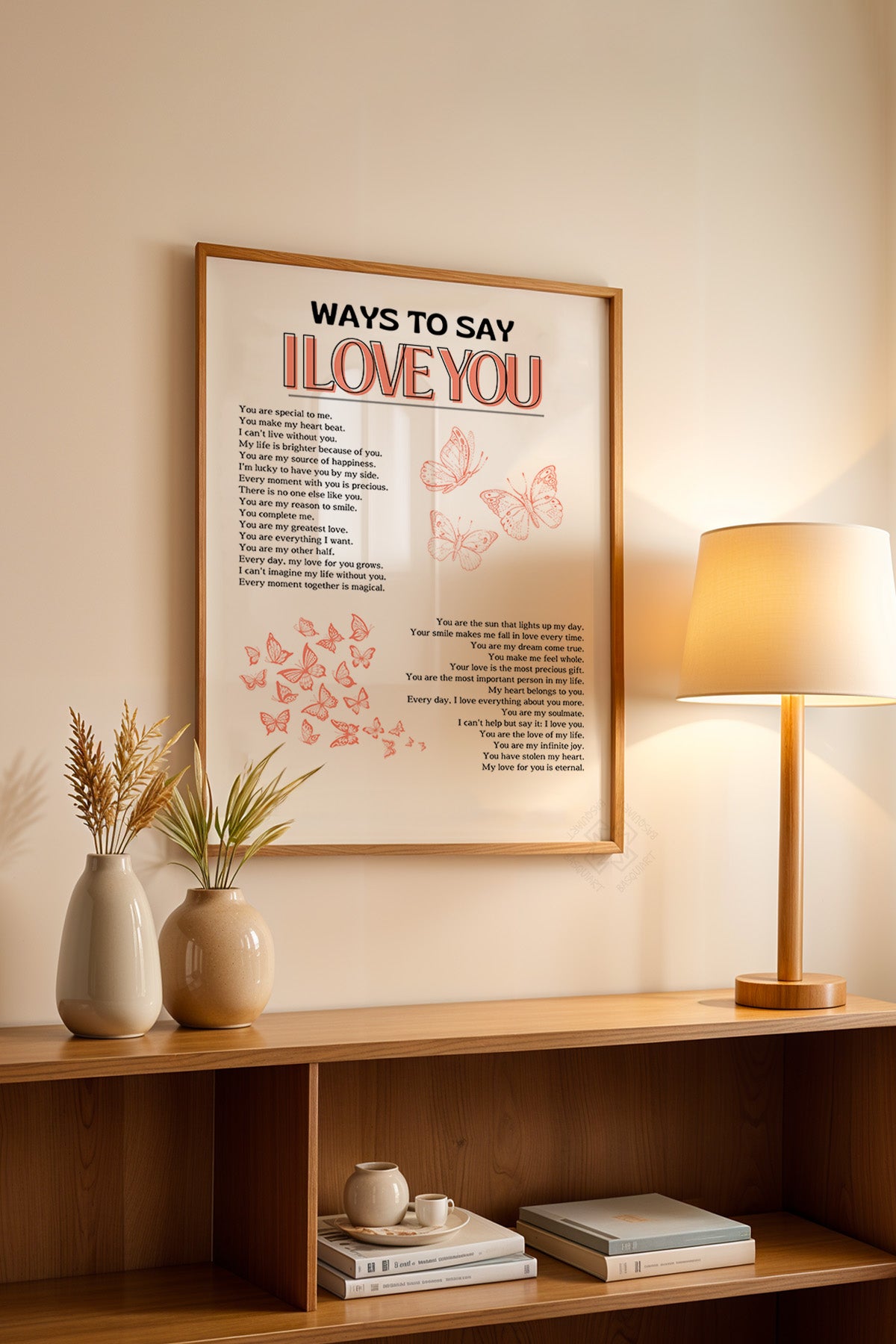 Aura Serisi Ahşap Çerçeveli Poster, Tablo No:117