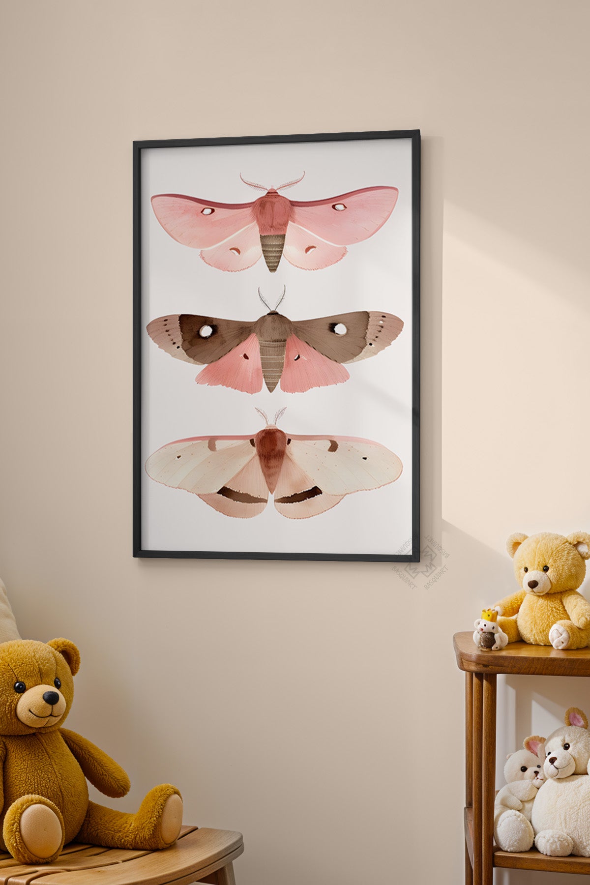 Çocuk Odası, Bebek Odası Siyah Çerçeveli Poster, Tablo No:76