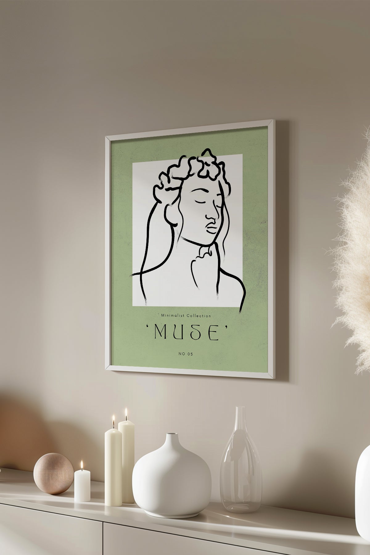 Bohemian Serisi Beyaz Çerçeveli Poster, Tablo No:64