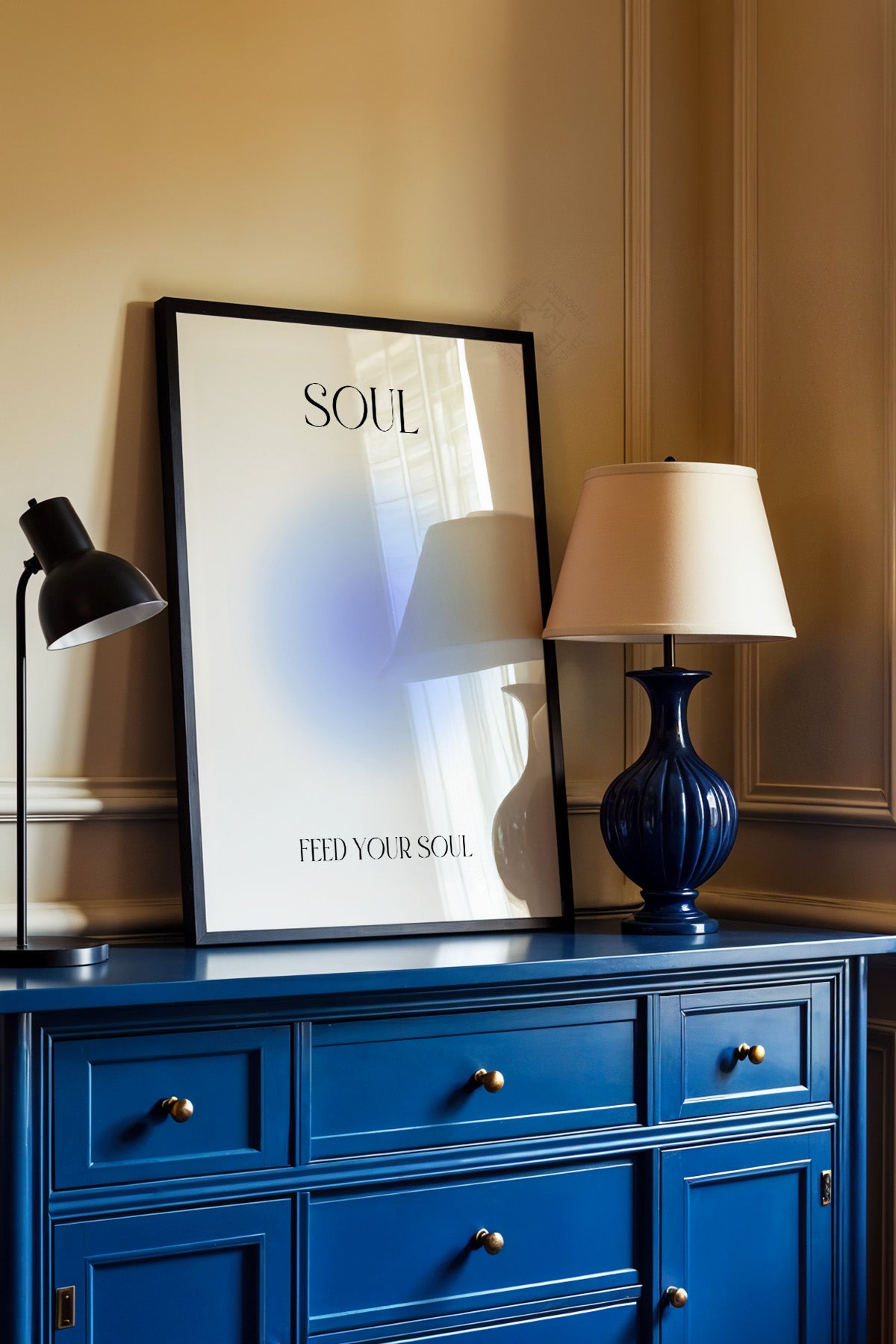 Aura Serisi Siyah Çerçeveli Poster, Tablo No:156