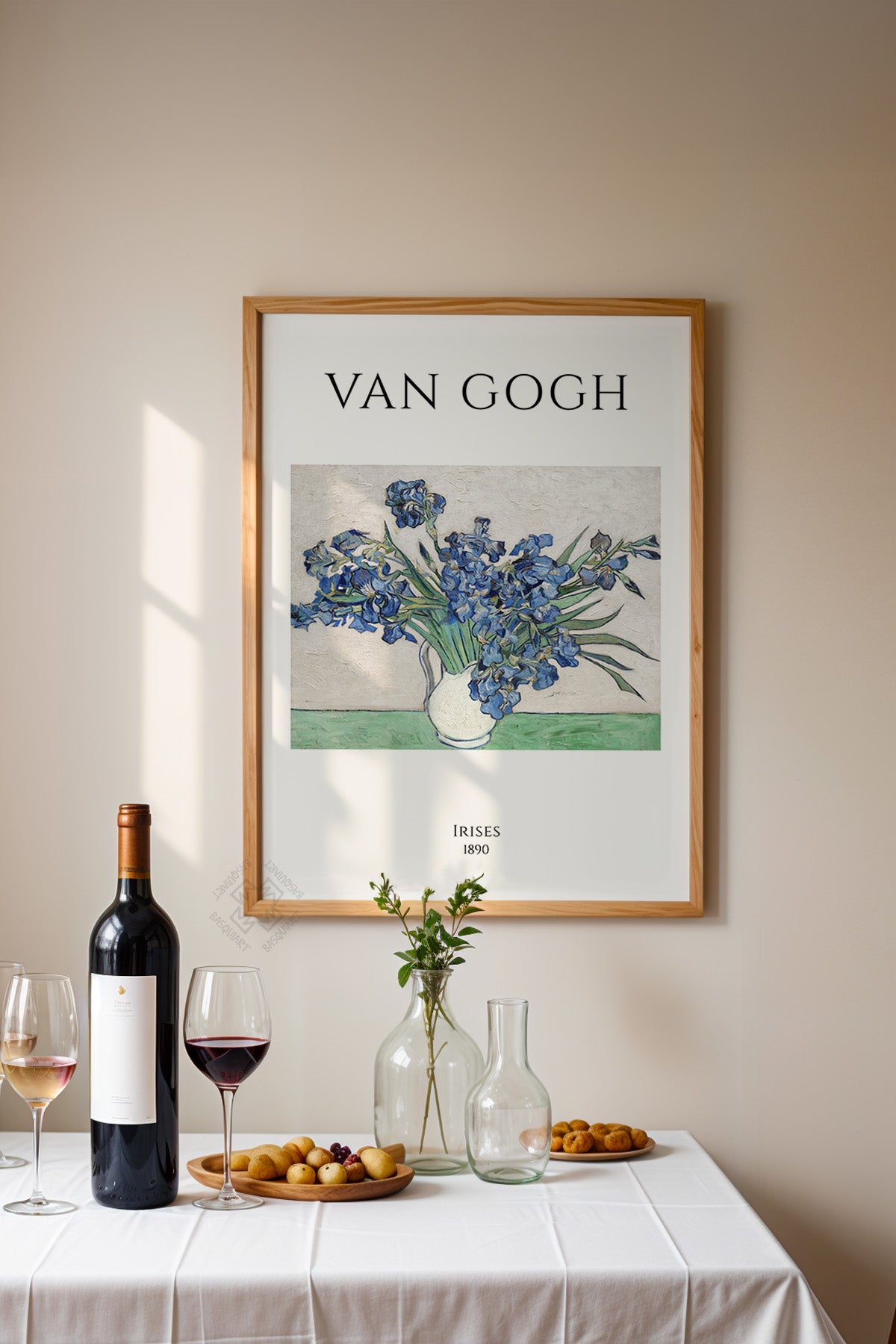 Vincent Van Gogh Serisi Ahşap Çerçeveli Poster, Tablo Duvar Dekoru No:3