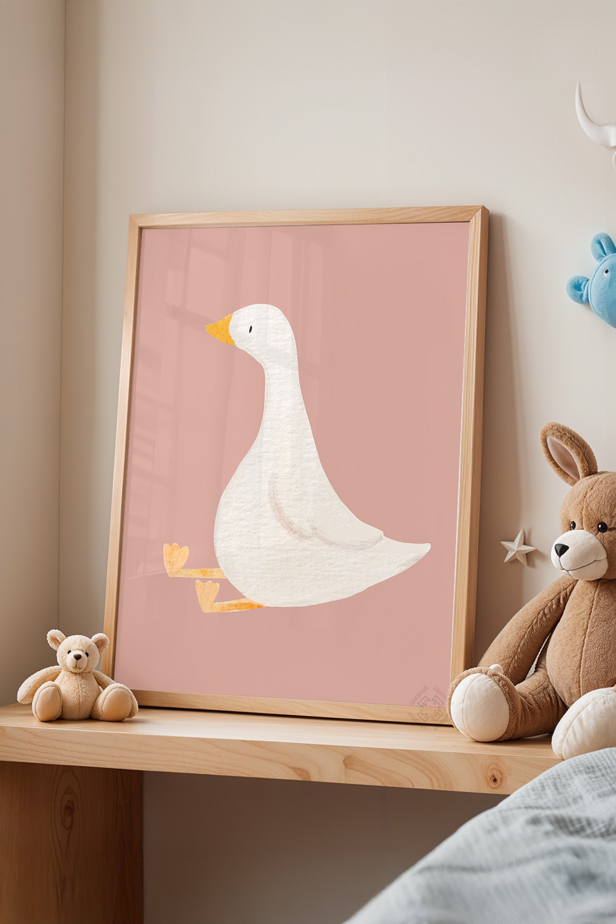 Çocuk Odası, Bebek Odası Ahşap Çerçeveli Poster, Tablo No:67