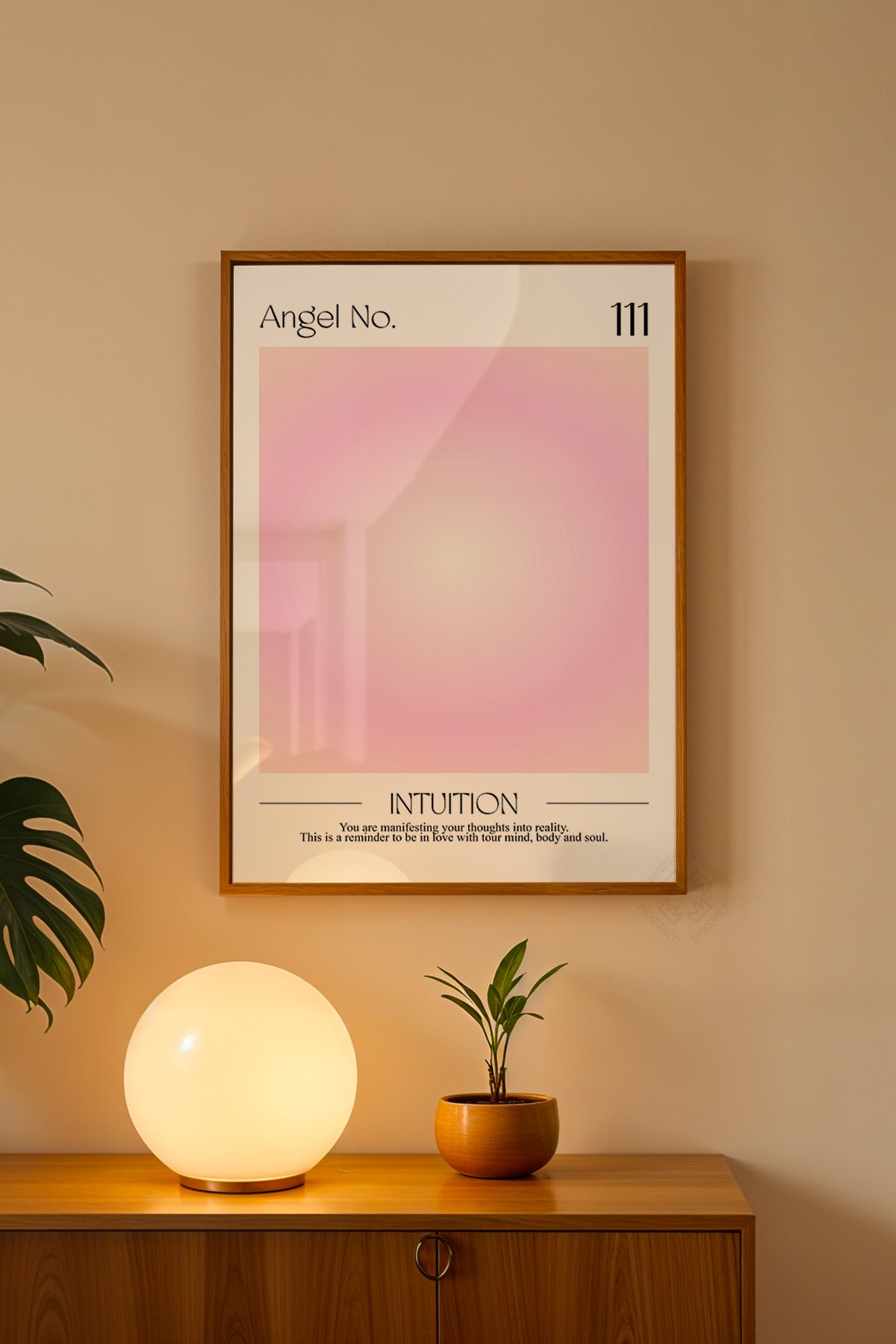 Aura Serisi Ahşap Çerçeveli Poster, Tablo No:5