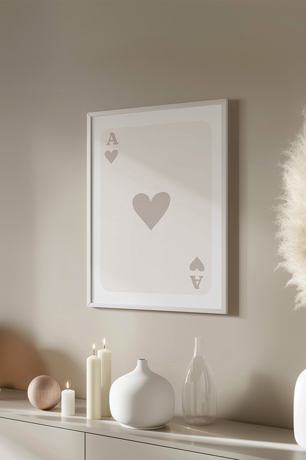 Lucky You Serisi Beyaz Çerçeveli Poster, Tablo Duvar Dekoru No:15