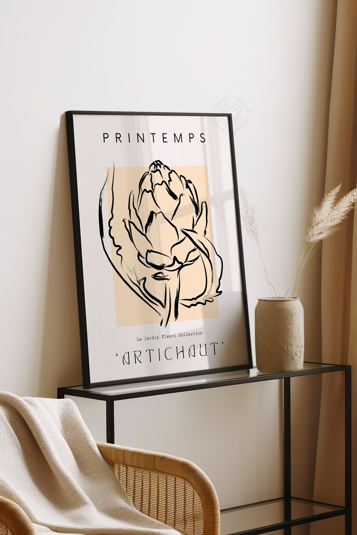 Bohemian Serisi Siyah Çerçeveli Poster, Tablo No:108