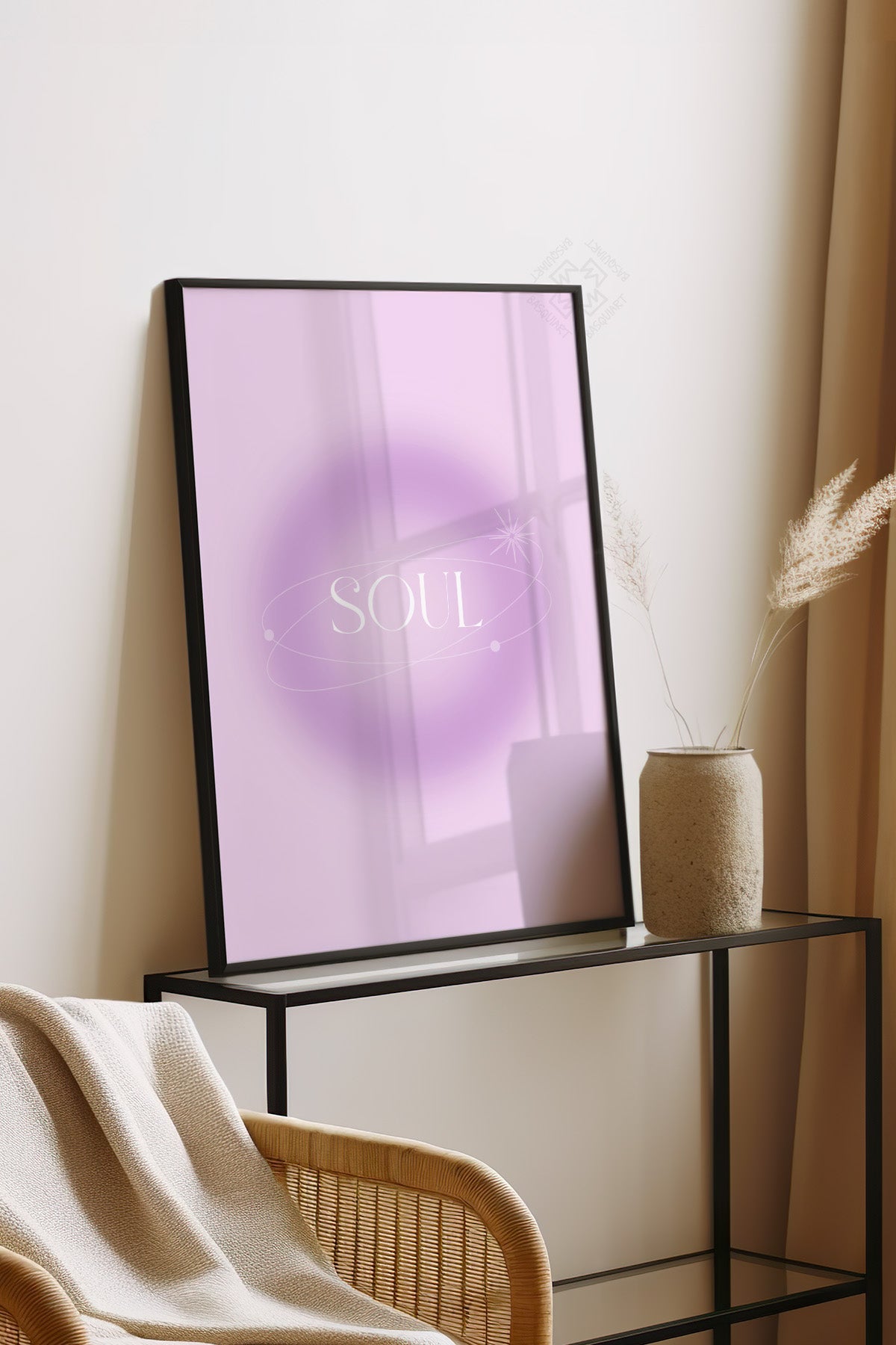 Aura Serisi Siyah Çerçeveli Poster, Tablo No:169