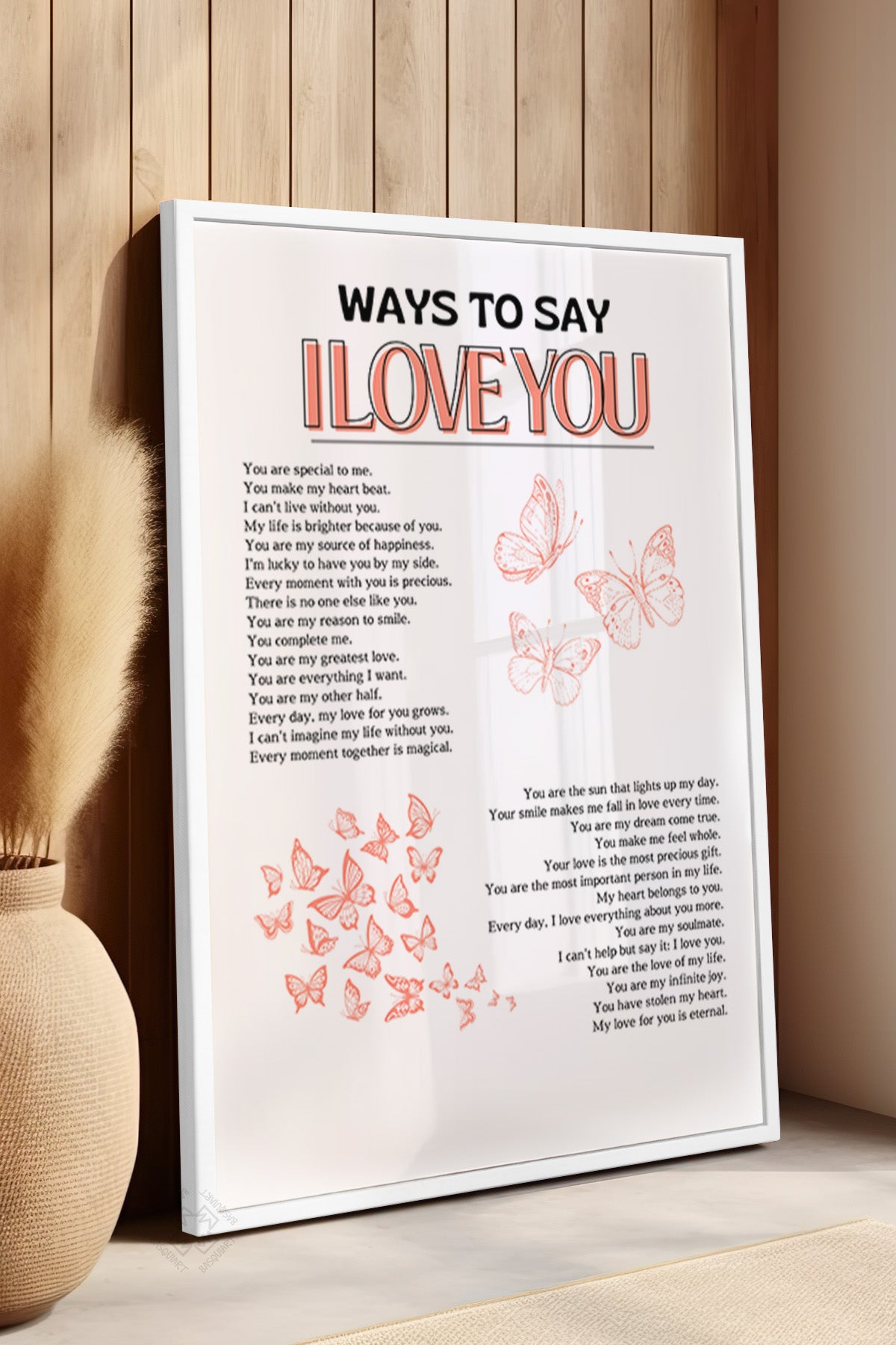 Aura Serisi Beyaz Çerçeveli Poster, Tablo No:117