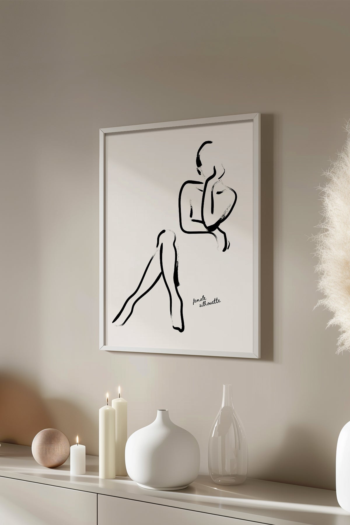Bohemian Serisi Beyaz Çerçeveli Poster, Tablo No:90