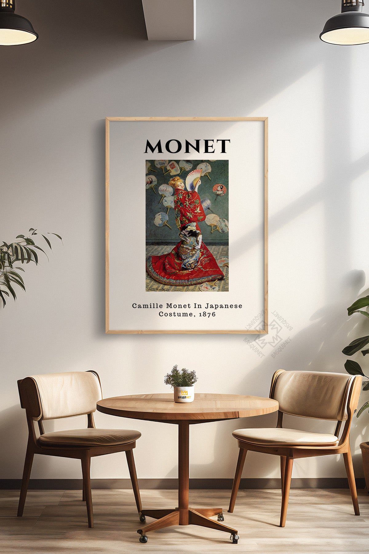 Claude Monet Serisi Ahşap Çerçeveli Poster, Tablo Duvar Dekoru No:8