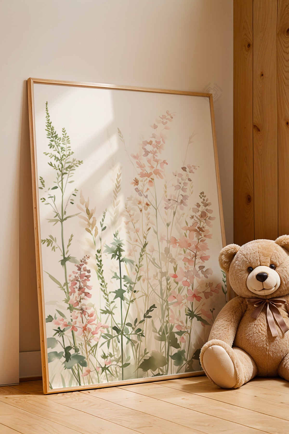 Çocuk Odası, Bebek Odası Ahşap Çerçeveli Poster, Tablo No:143