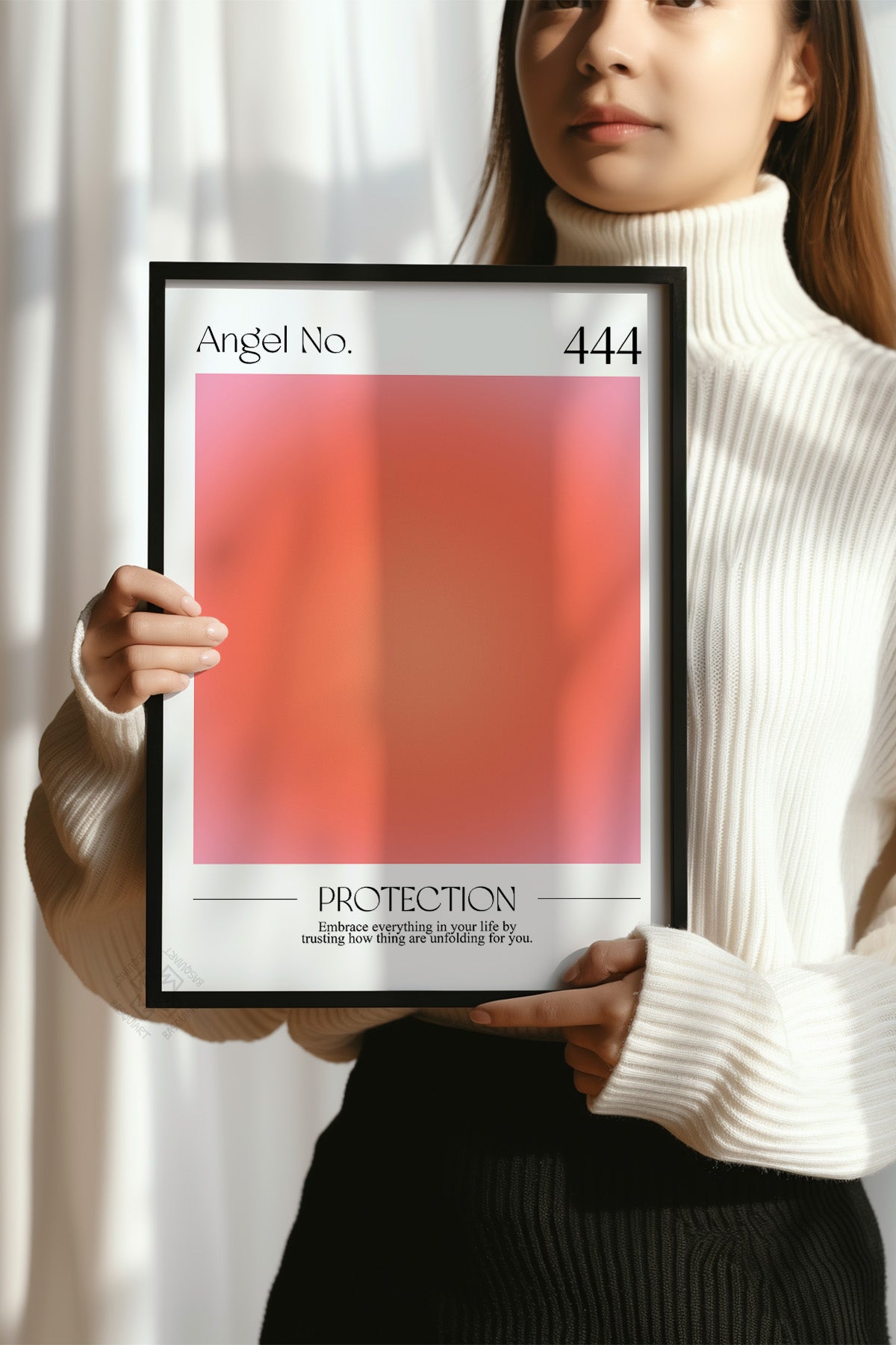 Aura Serisi Siyah Çerçeveli Poster, Tablo No:8