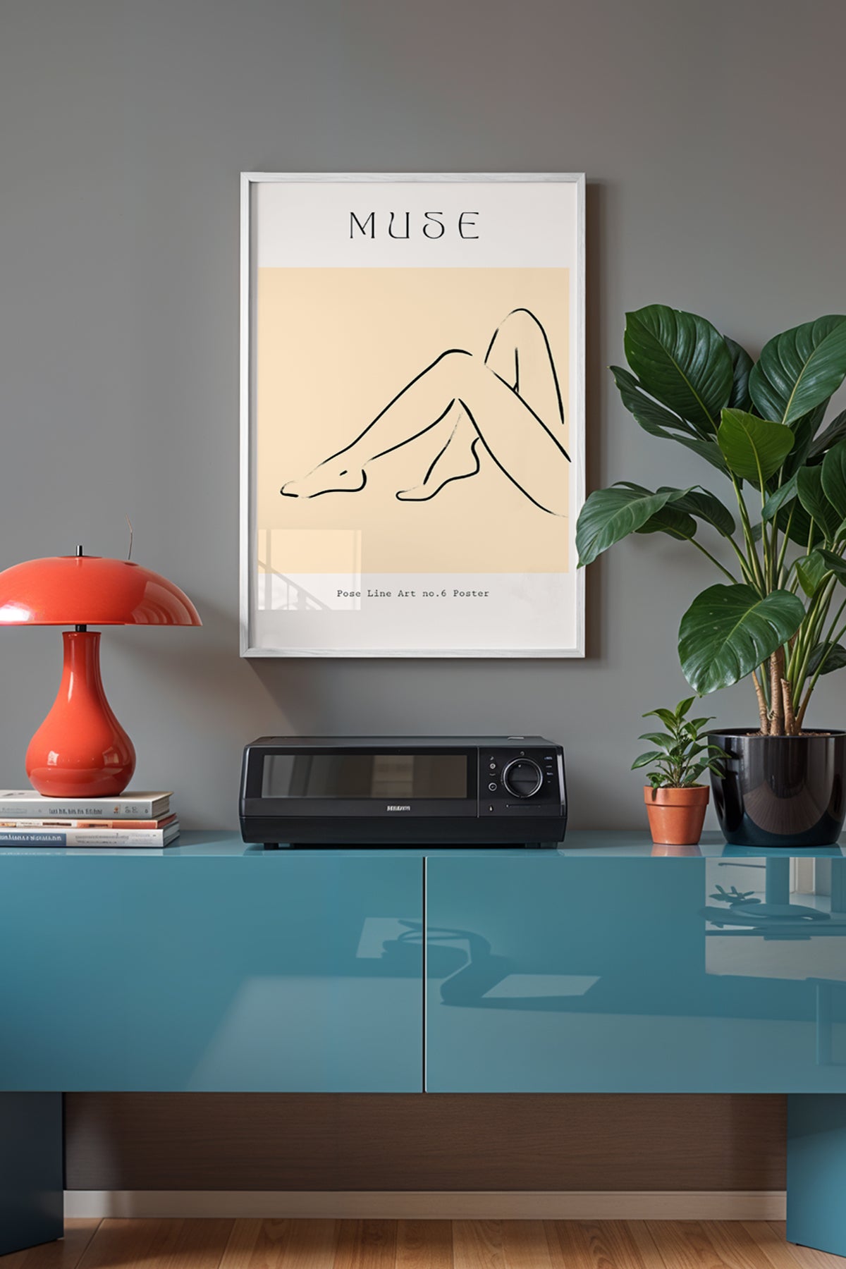 Bohemian Serisi Beyaz Çerçeveli Poster, Tablo No:99
