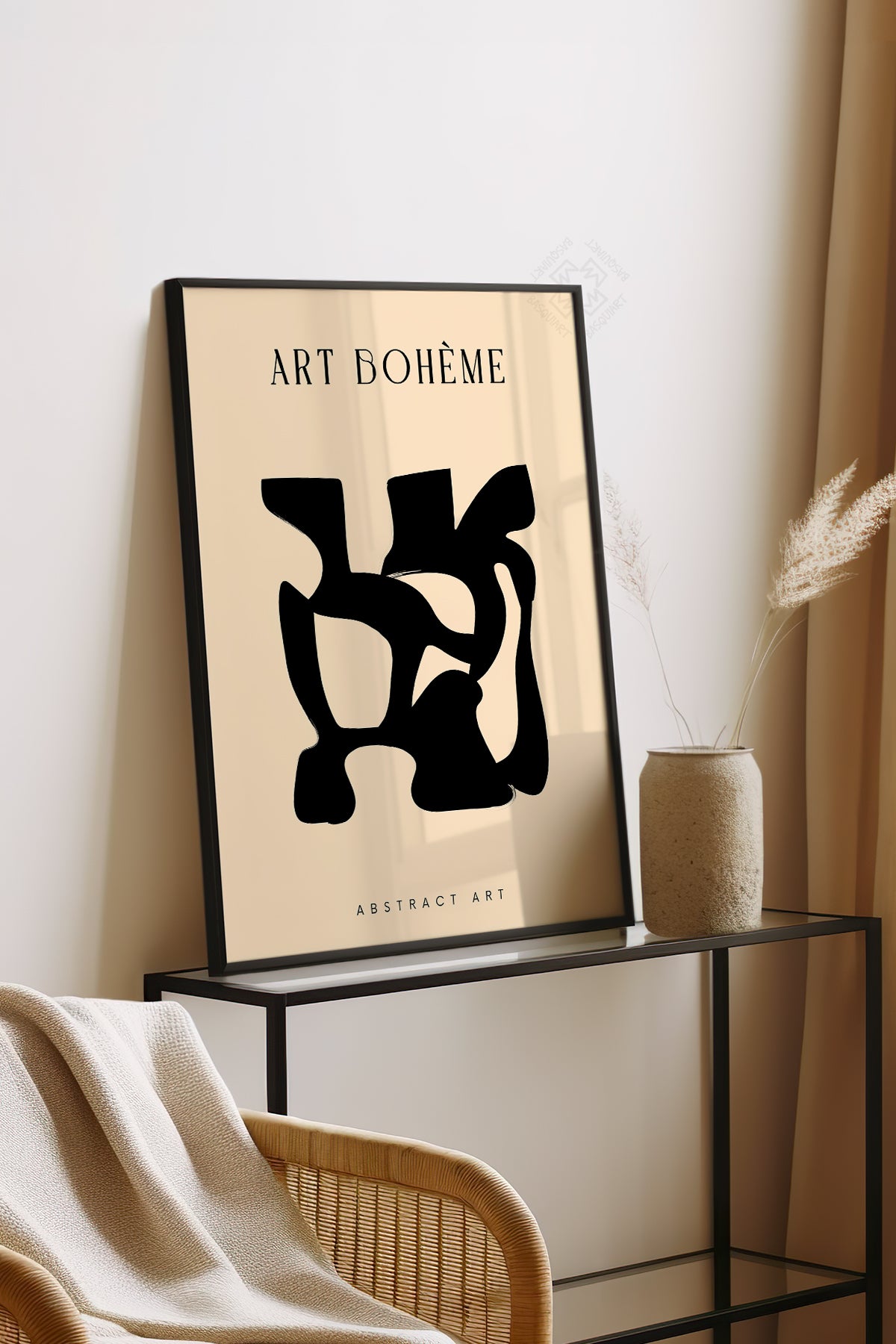 Bohemian Serisi Siyah Çerçeveli Poster, Tablo No:137