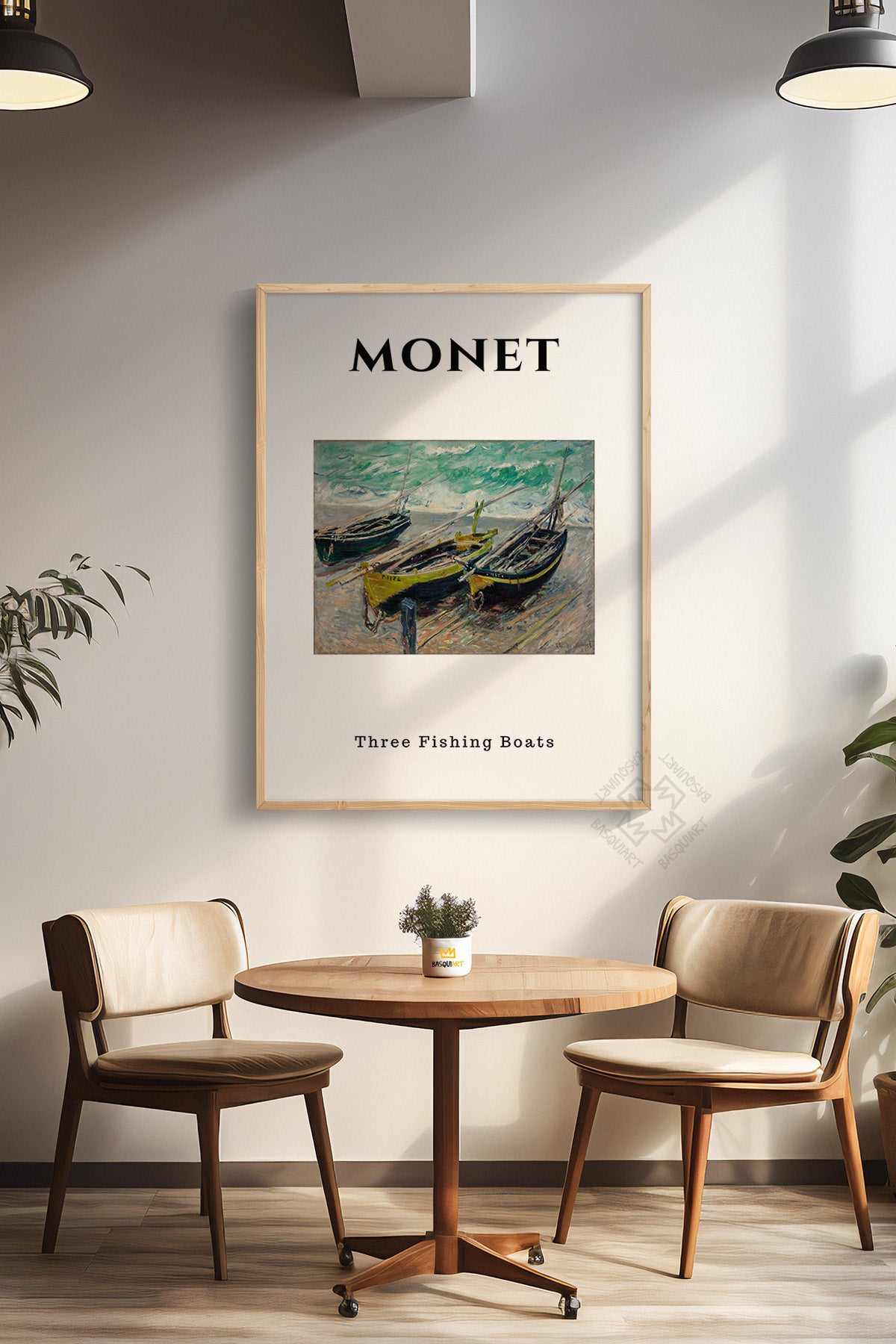 Claude Monet Serisi Ahşap Çerçeveli Poster, Tablo Duvar Dekoru No:10
