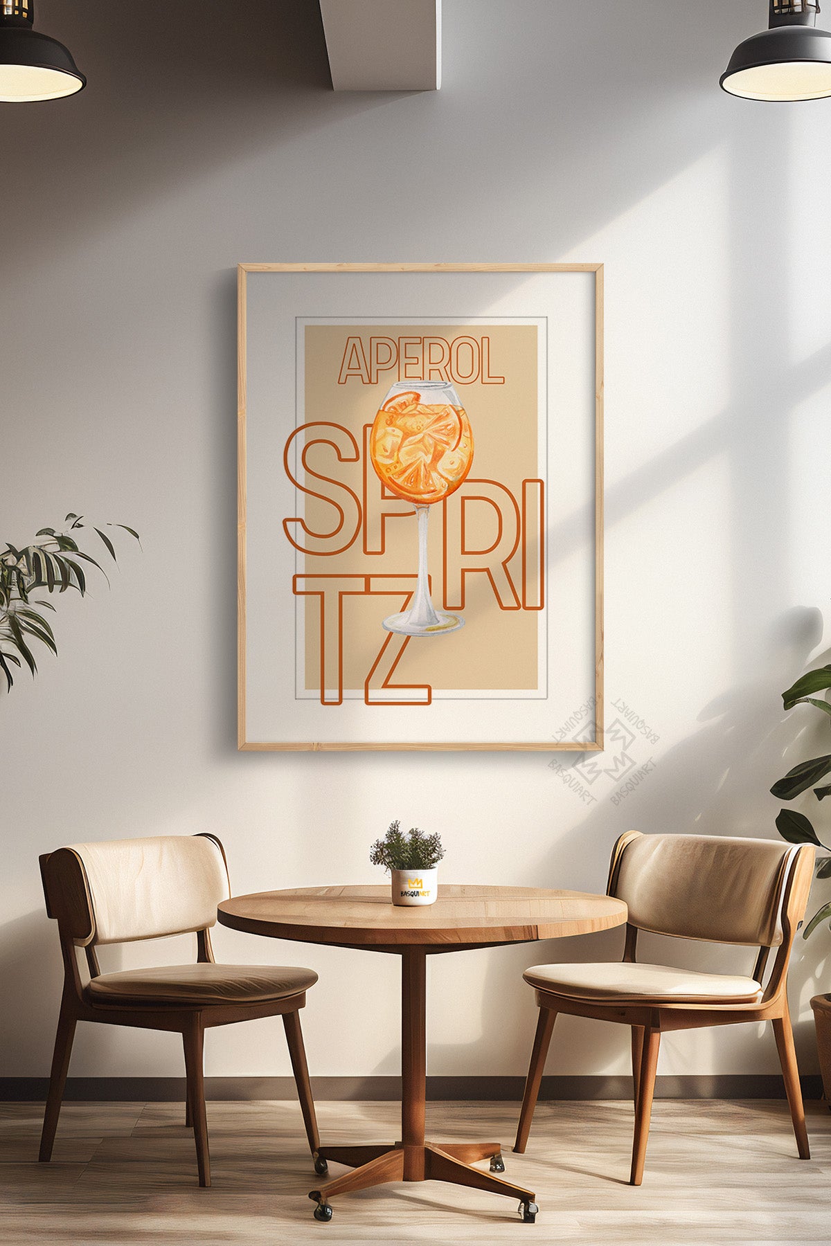 Kokteyl Serisi Ahşap Çerçeveli Poster, Tablo, Cafe, Restoran, Mutfak Duvar Dekoru No:43