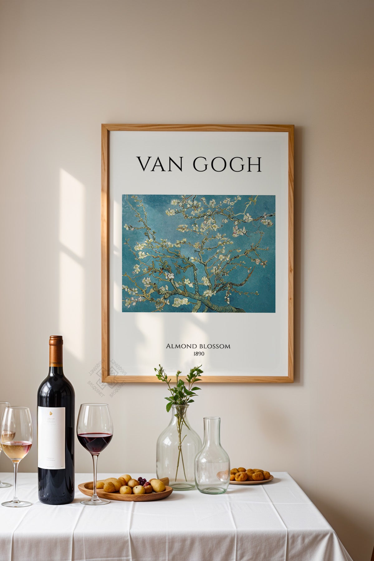 Vincent Van Gogh Serisi Ahşap Çerçeveli Poster, Tablo Duvar Dekoru No:20